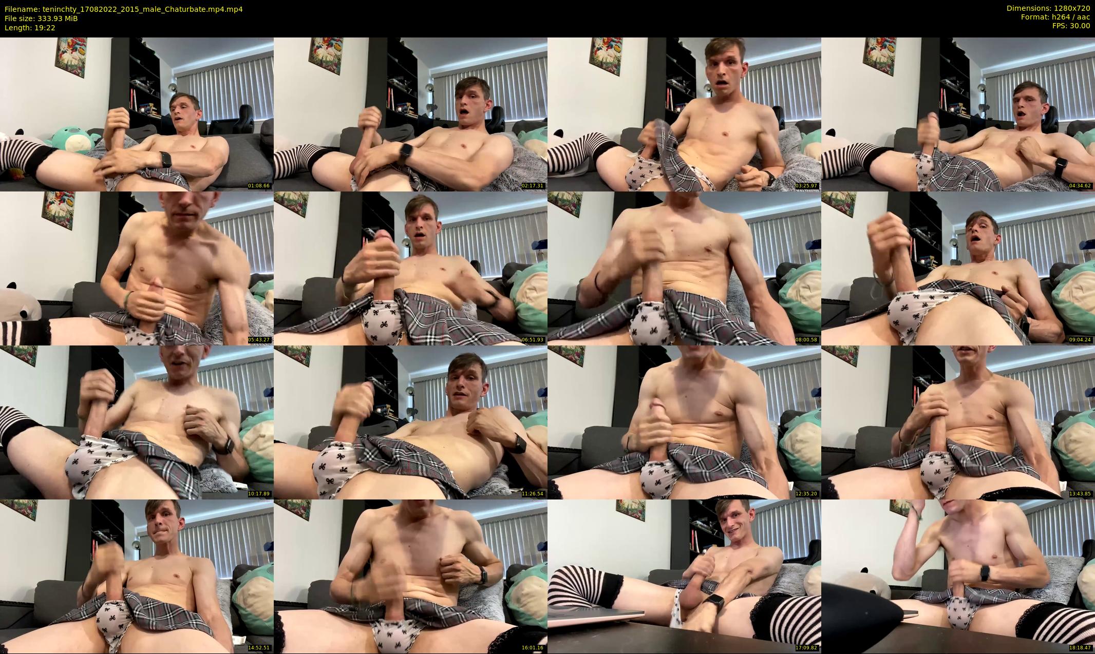 teninchty — 20 minute Chaturbate male cam show recording, 720p, Aug 17, 2022