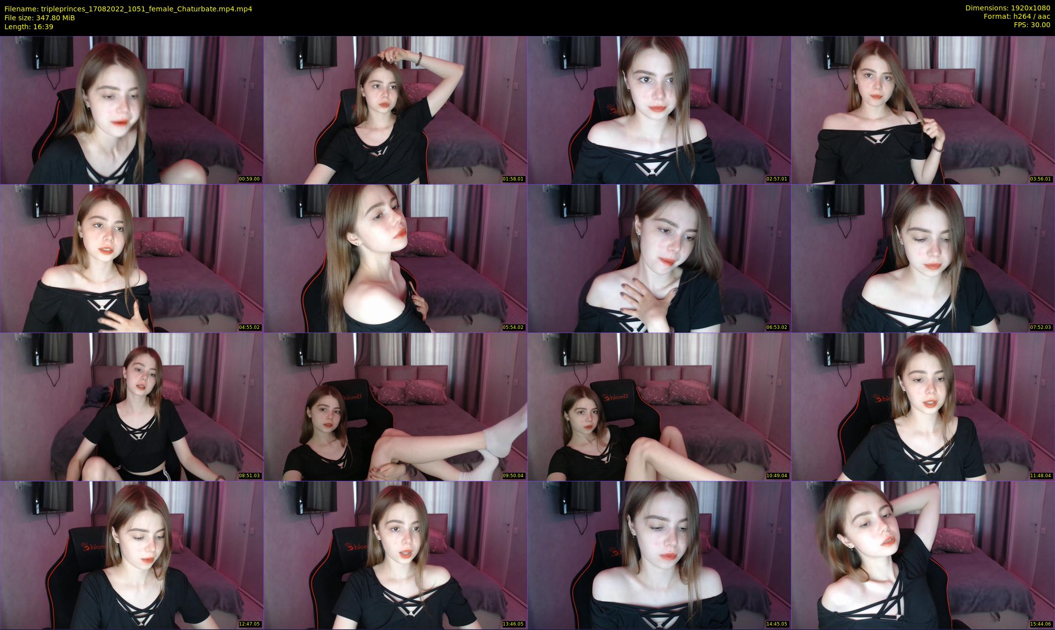 tripleprinces — 17 minute Chaturbate female cam show recording, 1080p, Aug 17, 2022