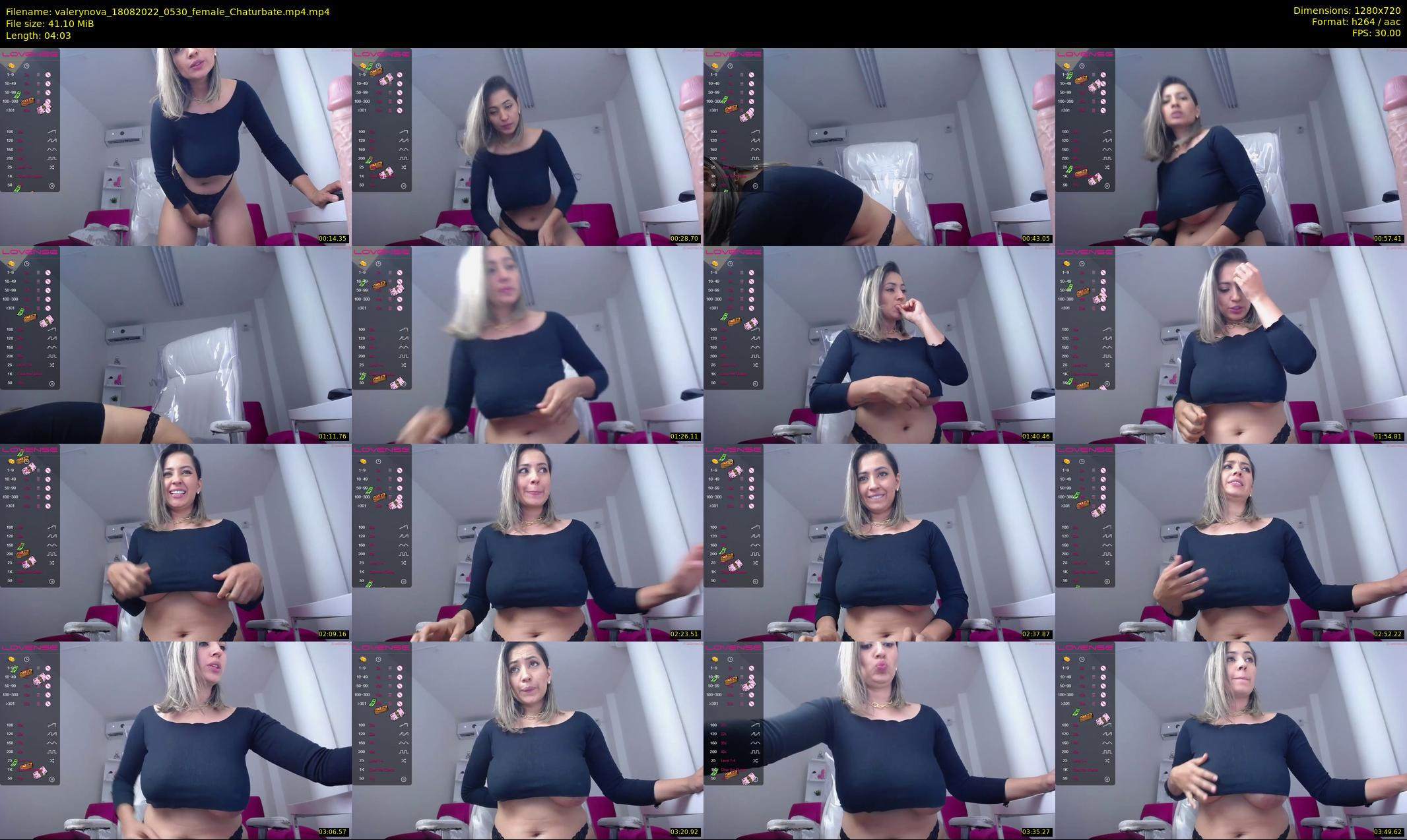 valerynova — 5 minute Chaturbate female cam show recording, 720p, Aug 18, 2022