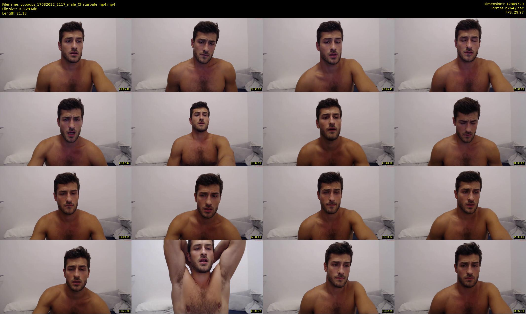 yoooups — 22 minute Chaturbate male cam show recording, 720p, Aug 17, 2022
