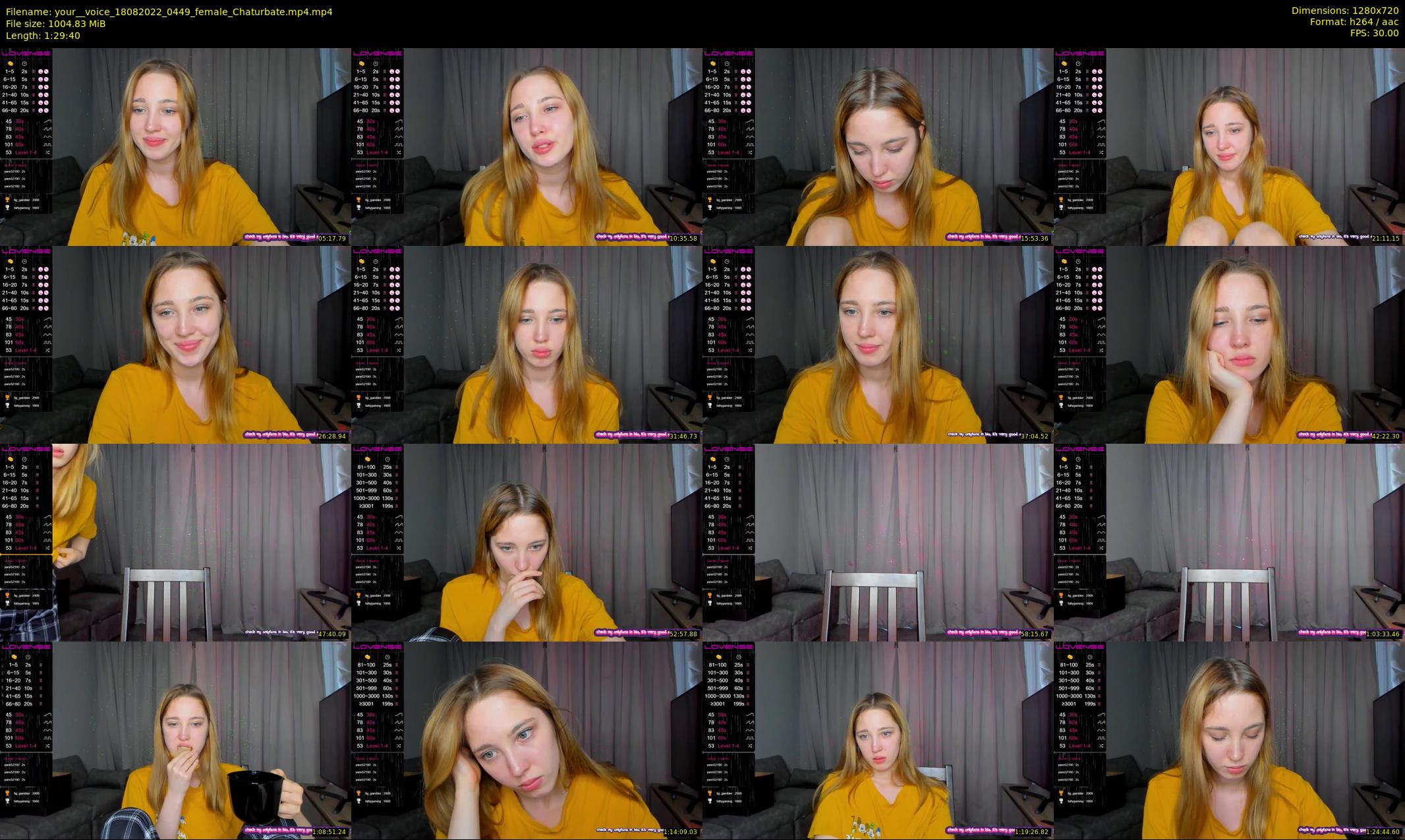 your__voice — 90 minute Chaturbate female cam show recording, 720p, Aug 18, 2022