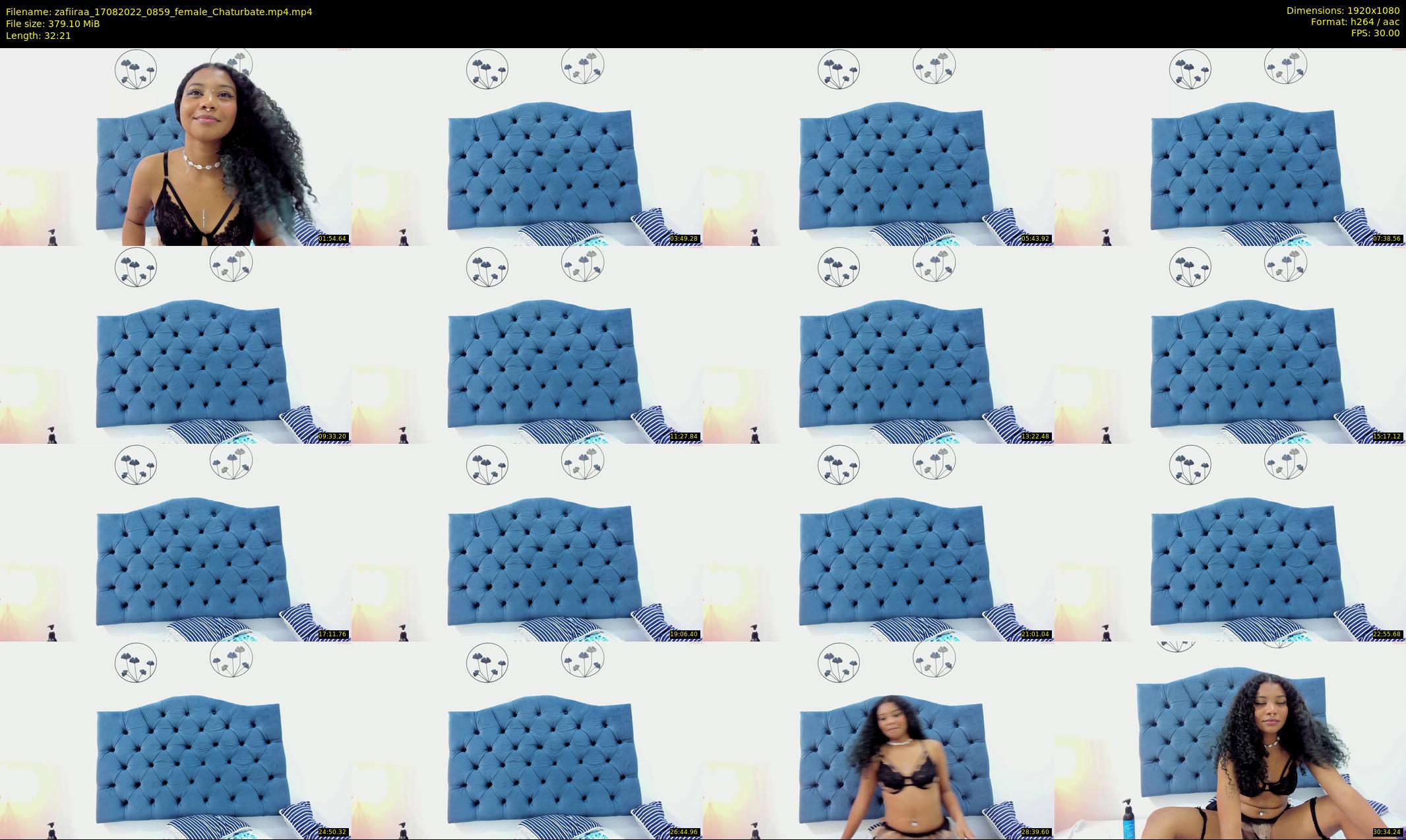 zafiiraa — 33 minute Chaturbate female cam show recording, 1080p, Aug 17, 2022