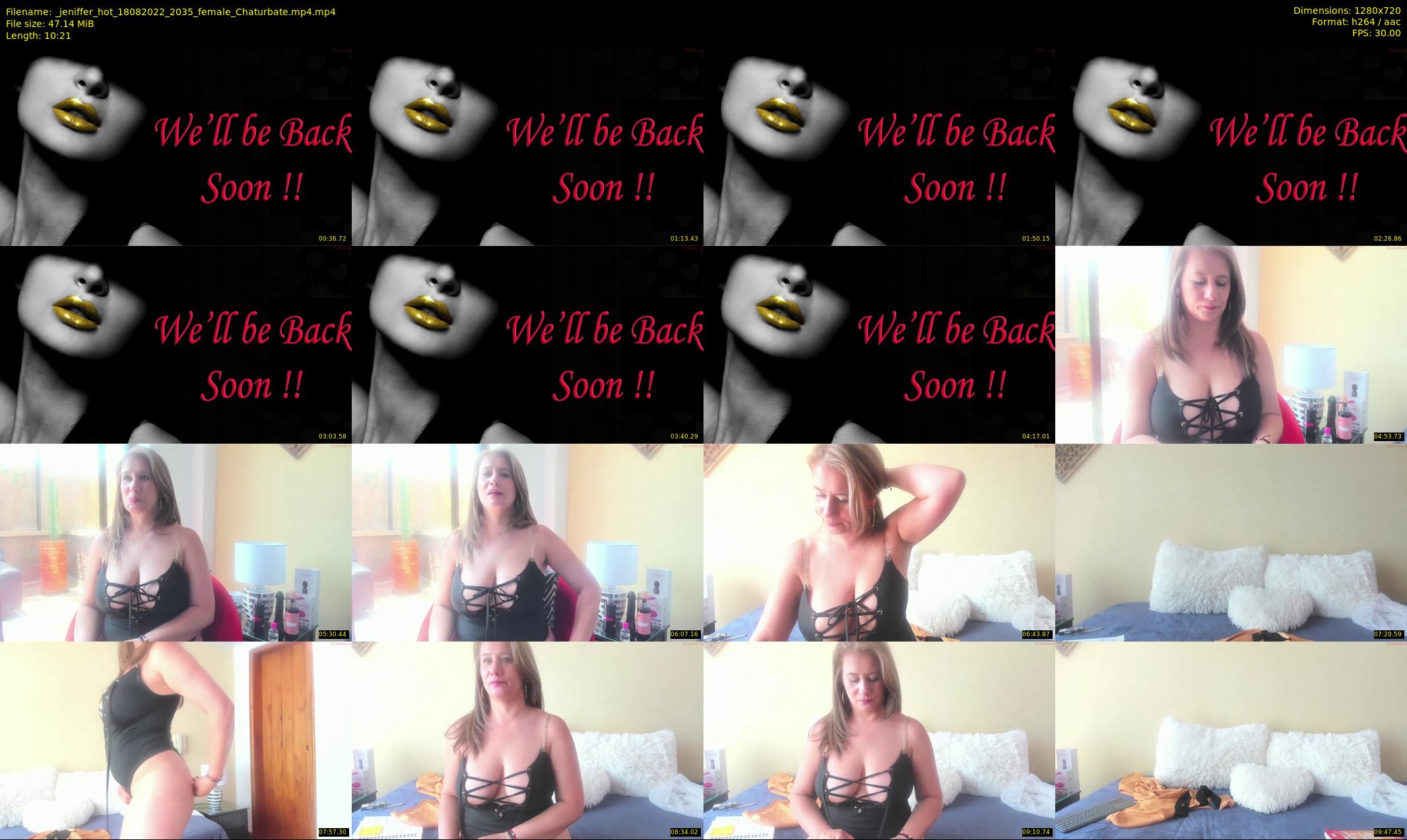 _jeniffer_hot — 11 minute Chaturbate female cam show recording, 720p, Aug 18, 2022