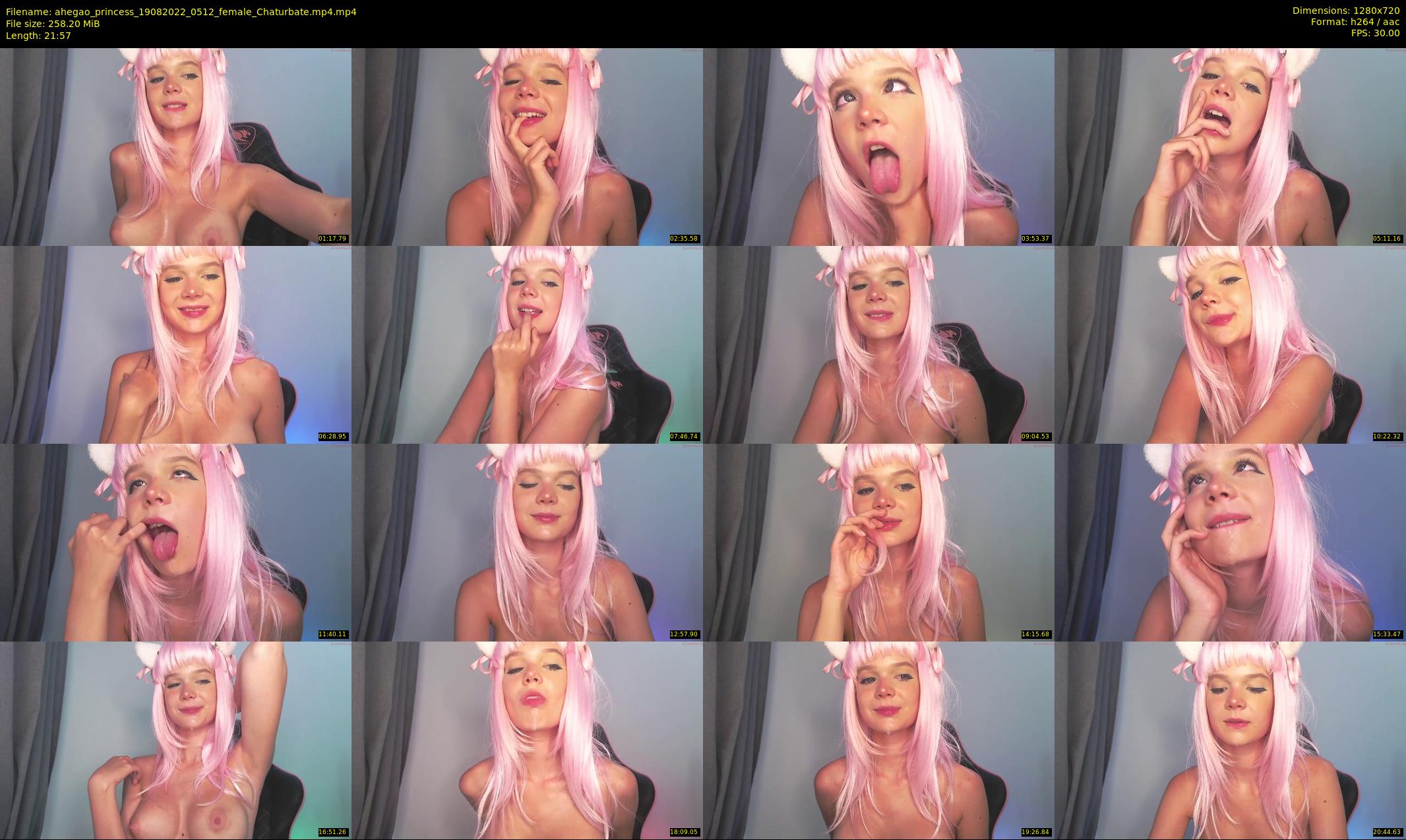 ahegao_princess — 22 minute Chaturbate female cam show recording, 720p, Aug 19, 2022