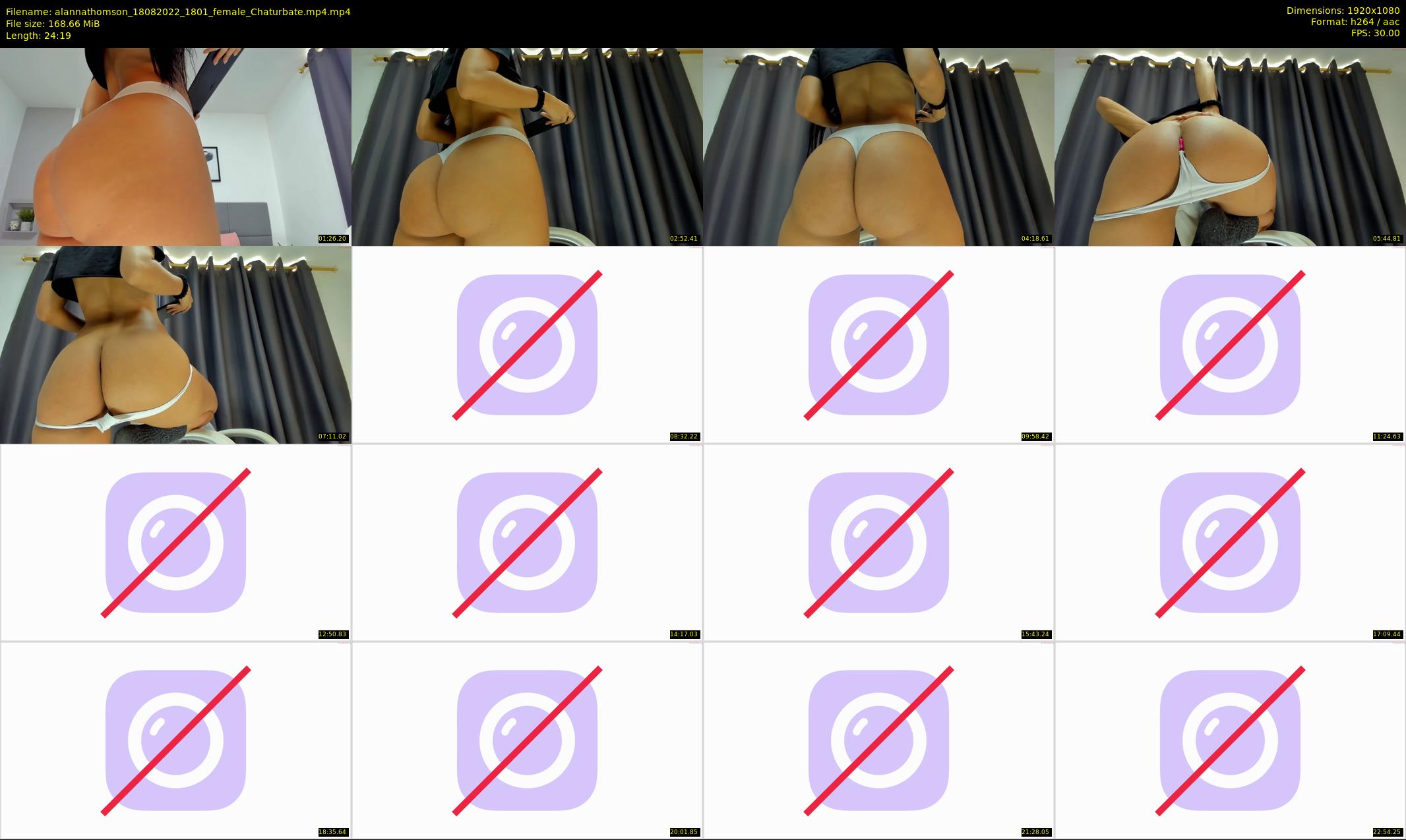 alannathomson — 25 minute Chaturbate female cam show recording, 1080p, Aug 18, 2022
