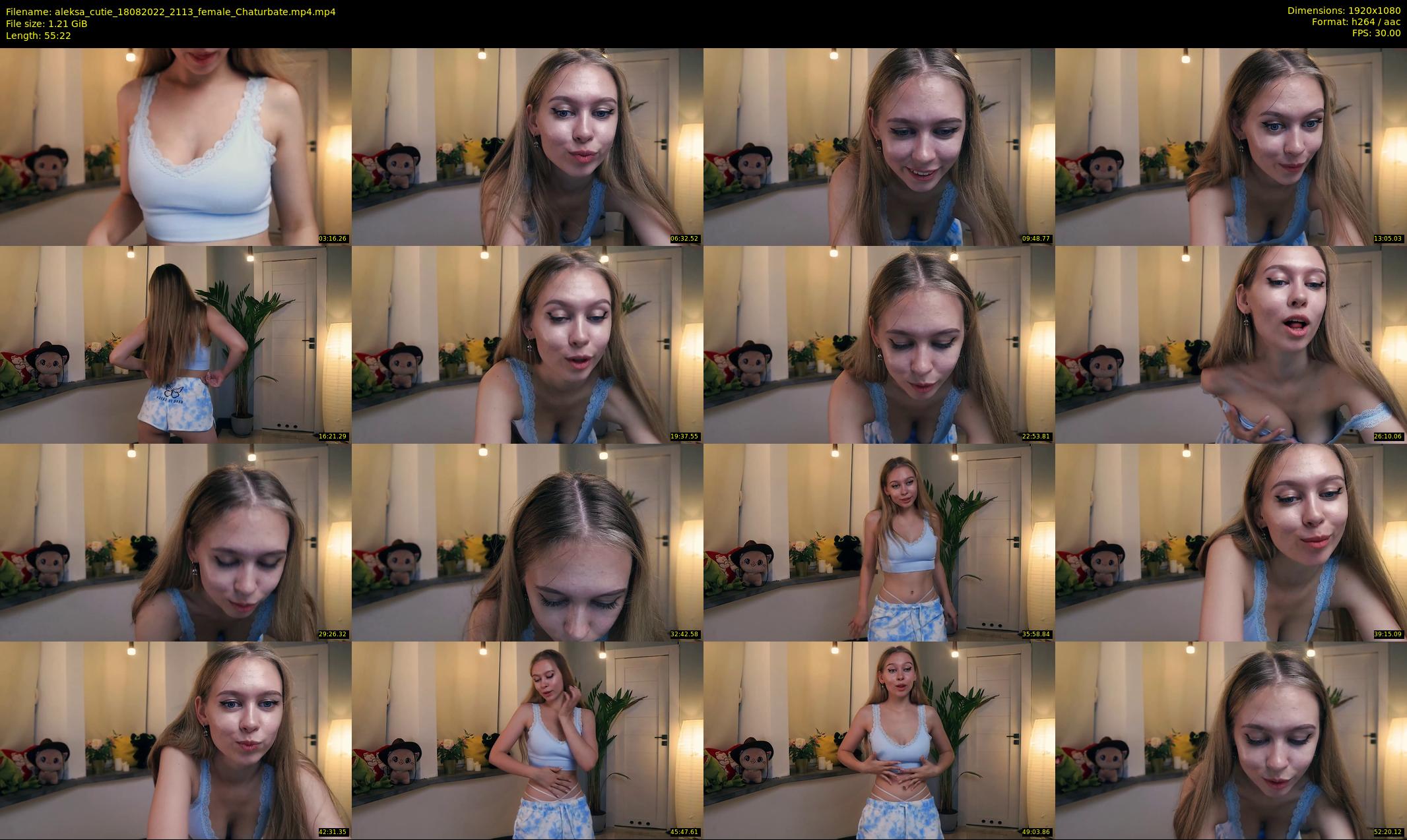 aleksa_cutie — 56 minute Chaturbate female cam show recording, 1080p, Aug 18, 2022