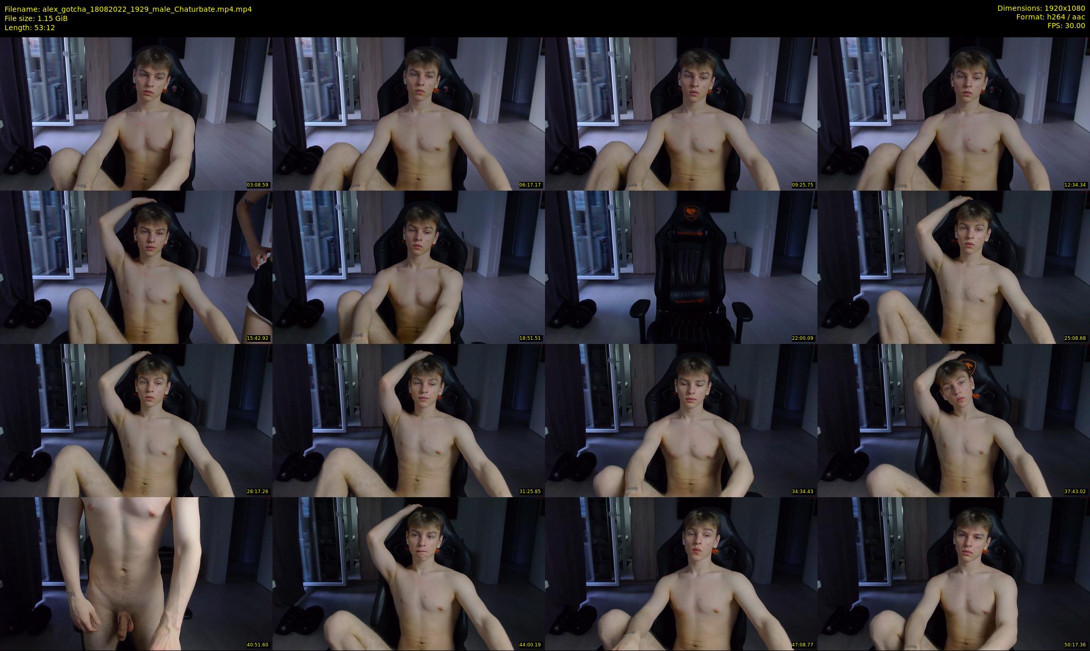 alex_gotcha — 54 minute Chaturbate male cam show recording, 1080p, Aug 18, 2022