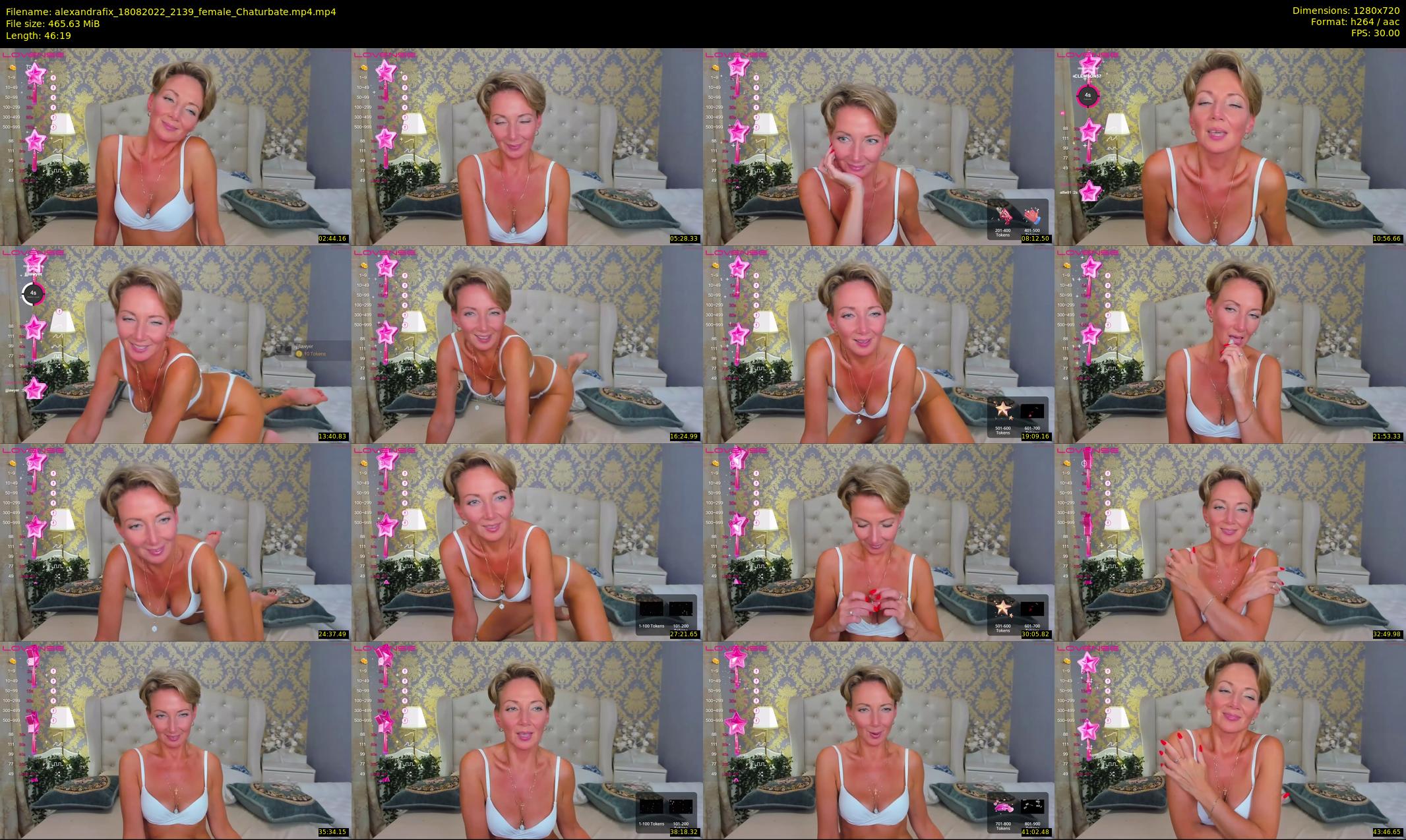alexandrafix — 47 minute Chaturbate female cam show recording, 720p, Aug 18, 2022