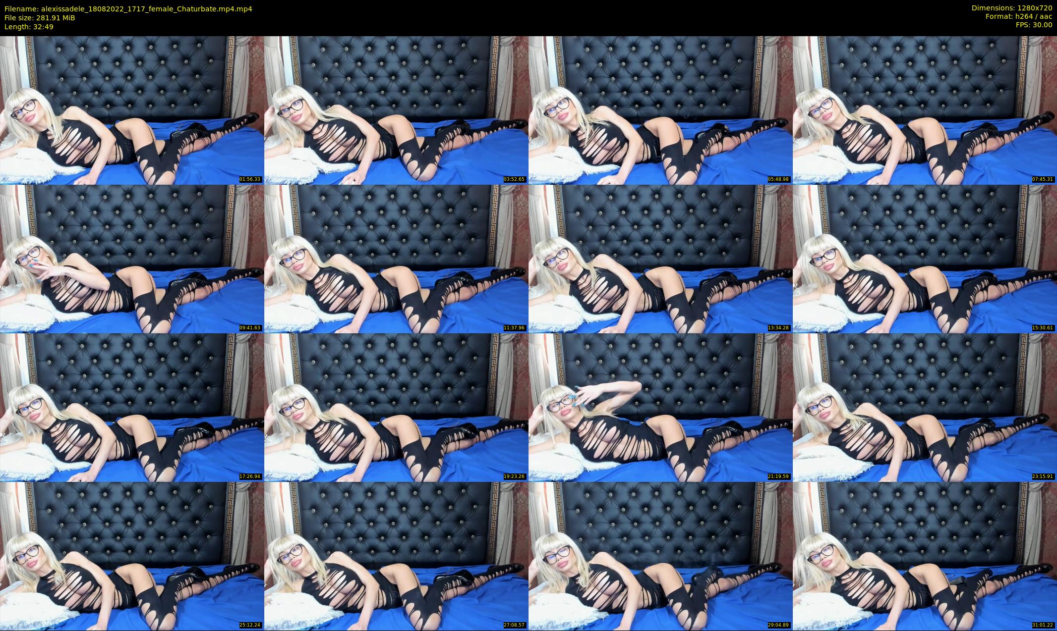 alexissadele — 33 minute Chaturbate female cam show recording, 720p, Aug 18, 2022