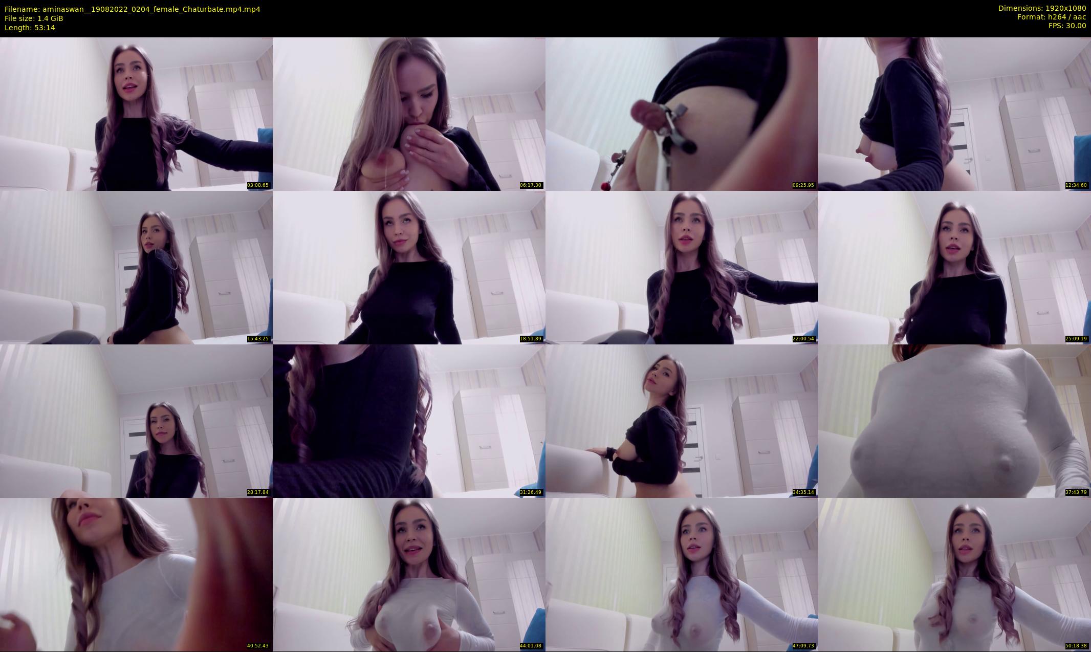 aminaswan_ — 54 minute Chaturbate female cam show recording, 1080p, Aug 19, 2022
