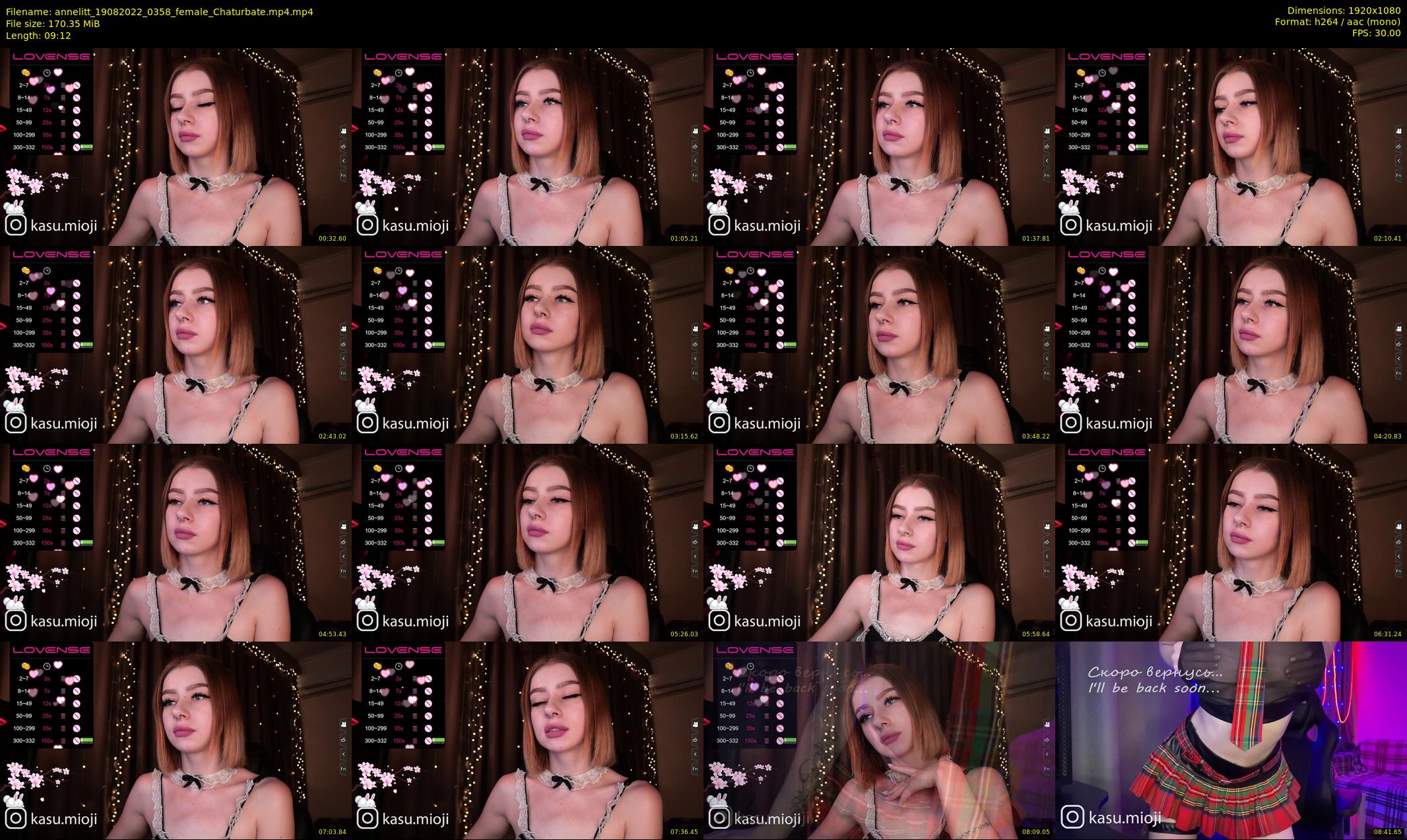 annelitt — 10 minute Chaturbate female cam show recording, 1080p, Aug 19, 2022