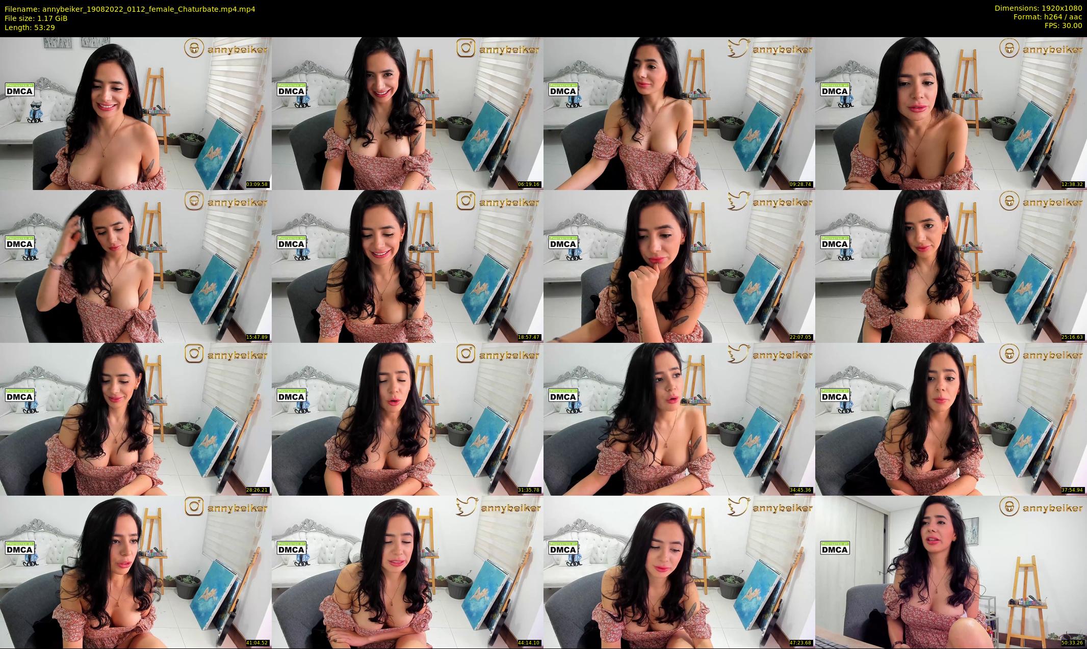 annybeiker — 54 minute Chaturbate female cam show recording, 1080p, Aug 19, 2022