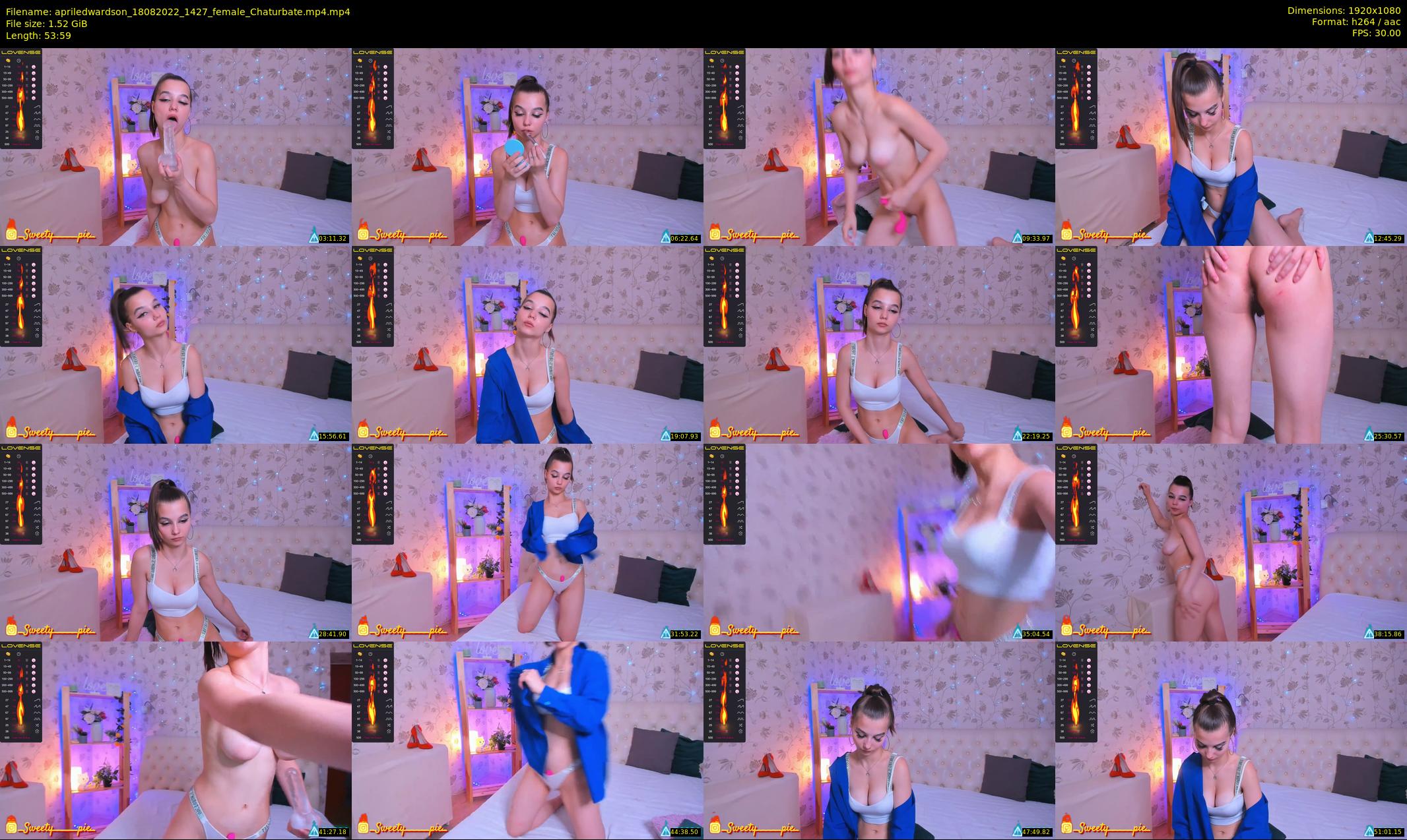 apriledwardson — 54 minute Chaturbate couple cam show recording, 1080p, Aug 18, 2022