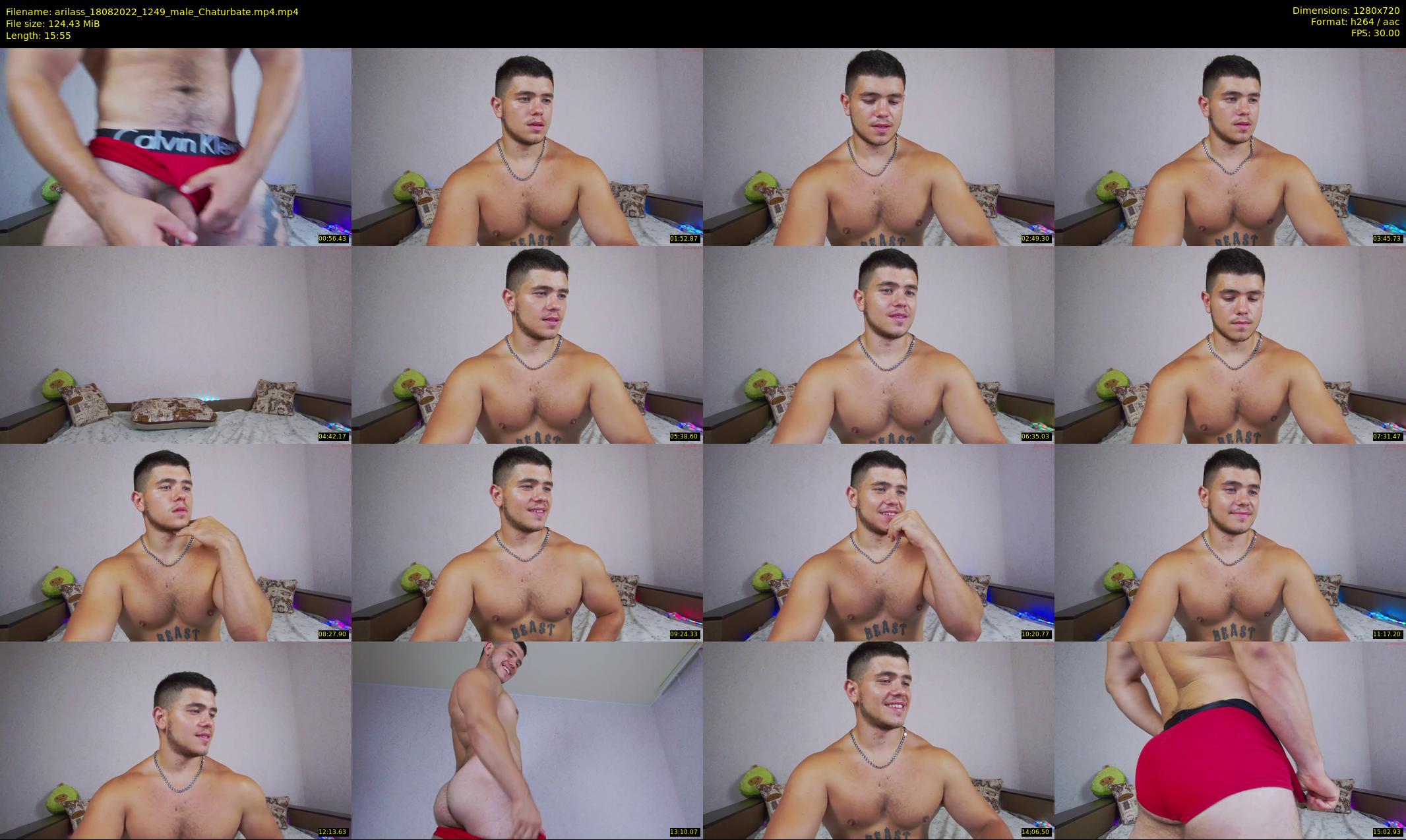 arilass — 16 minute Chaturbate male cam show recording, 720p, Aug 18, 2022