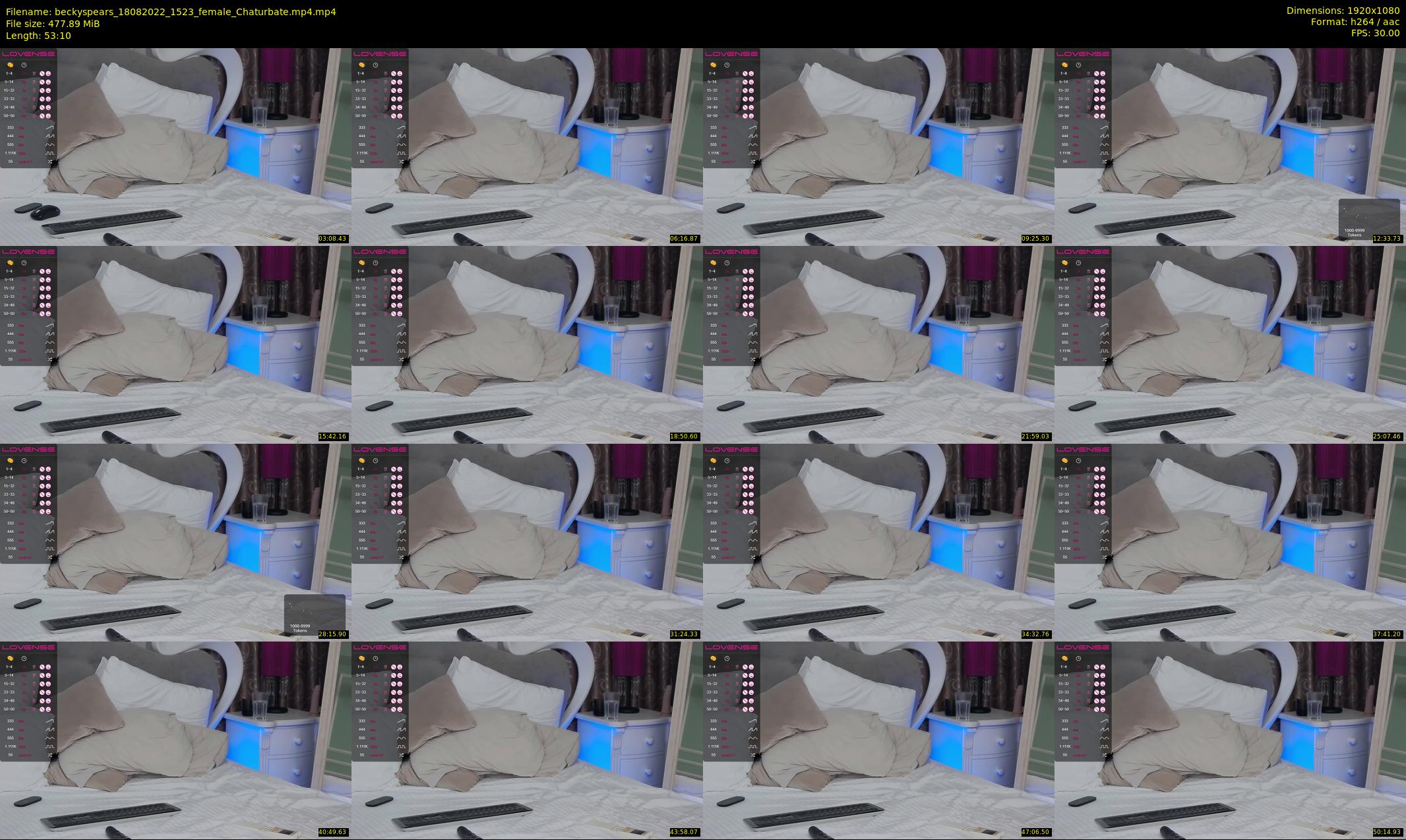 beckyspears — 54 minute Chaturbate female cam show recording, 1080p, Aug 18, 2022