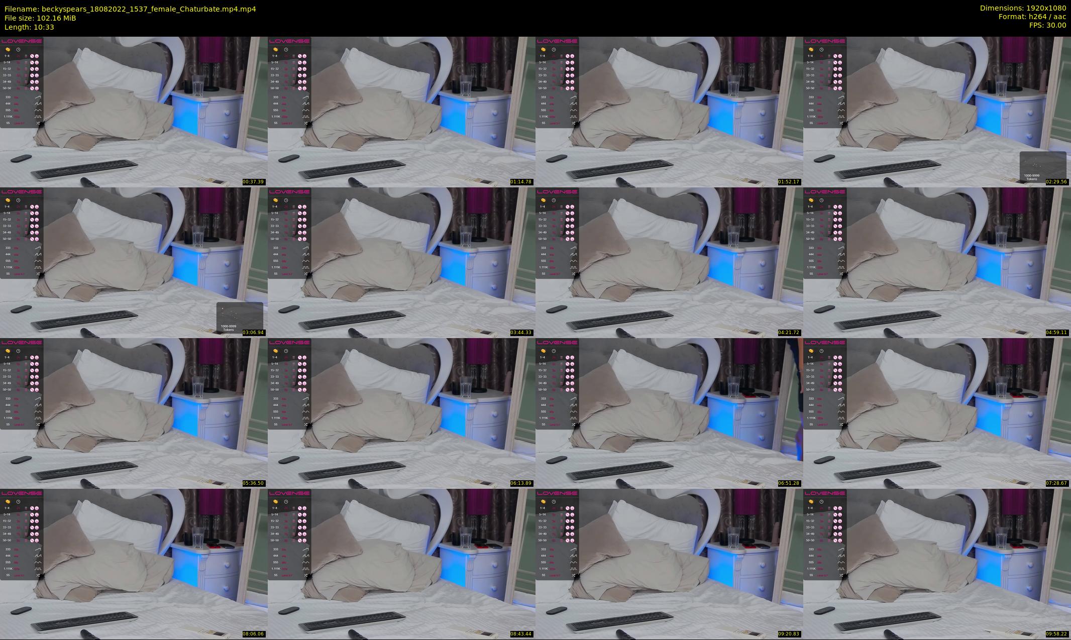beckyspears — 11 minute Chaturbate female cam show recording, 1080p, Aug 18, 2022