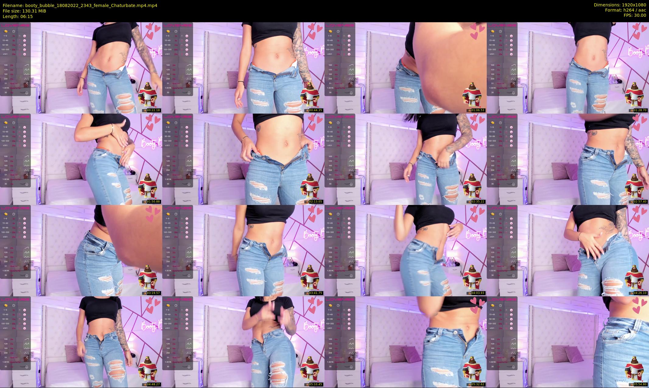 booty_bubble — 7 minute Chaturbate female cam show recording, 1080p, Aug 18, 2022