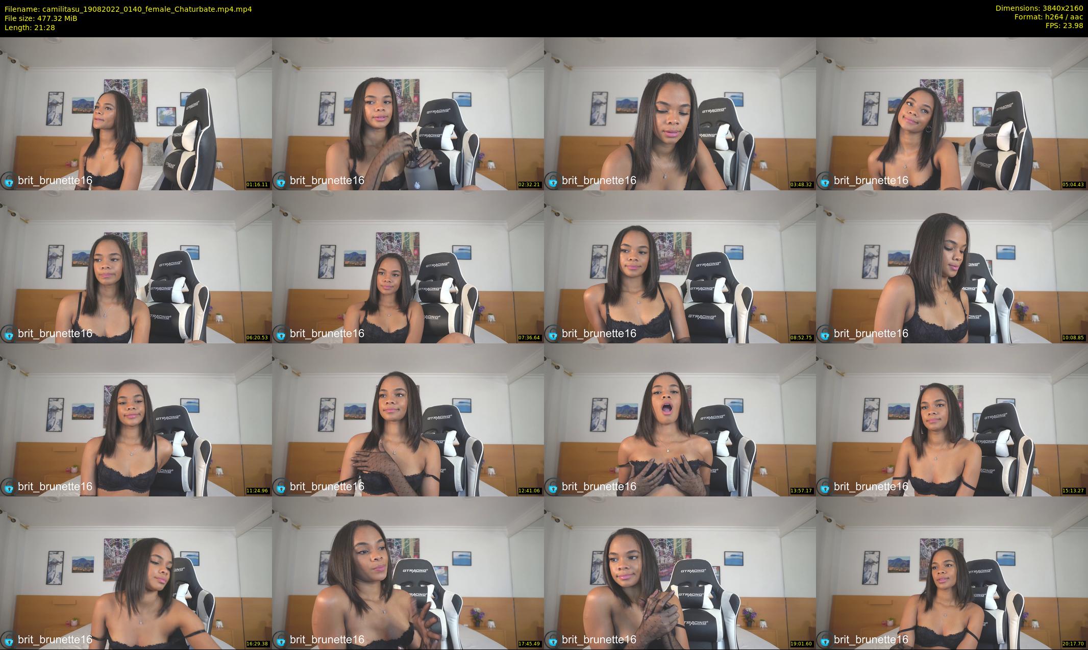 camilitasu — 22 minute Chaturbate female cam show recording, 4K, Aug 19, 2022