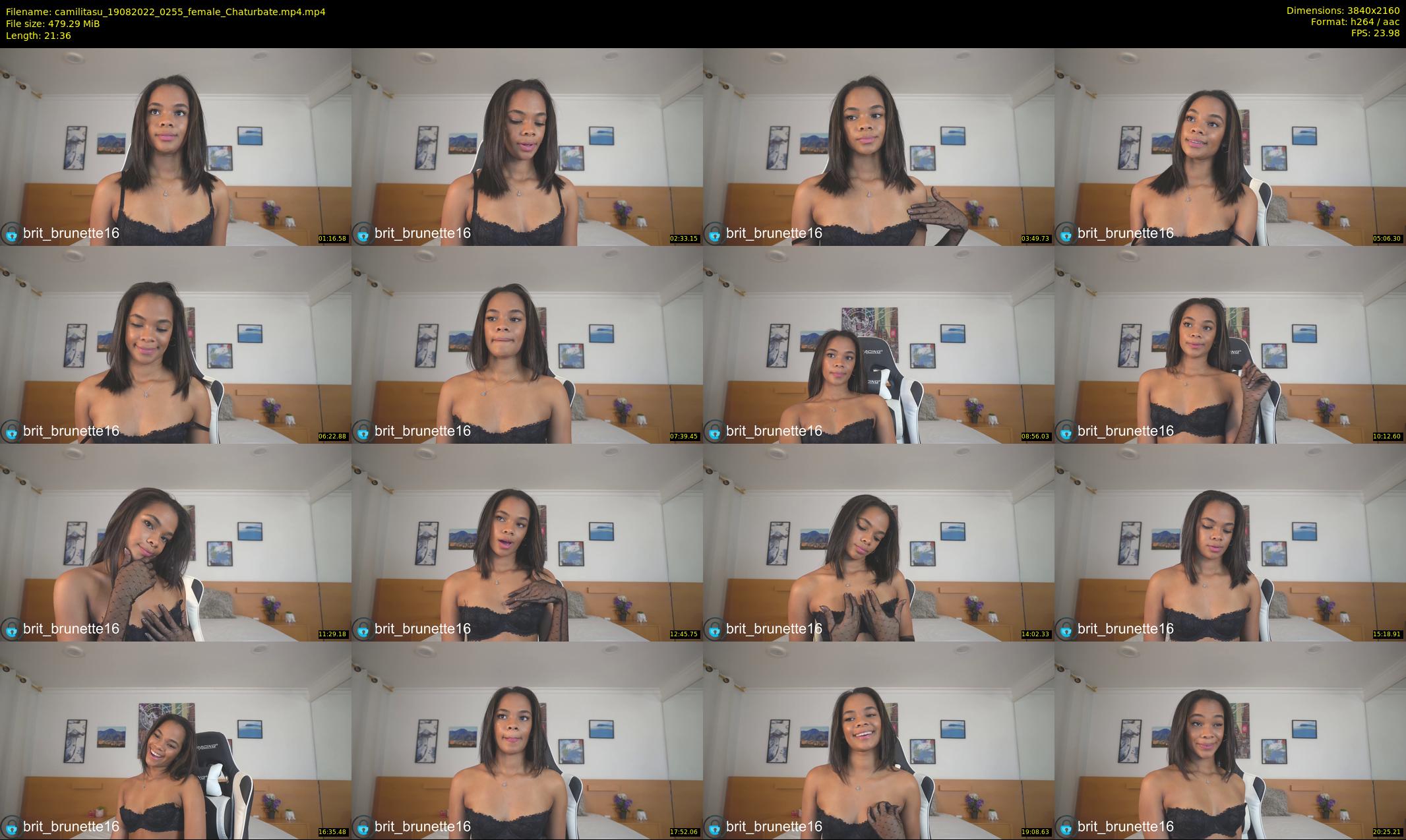 camilitasu — 22 minute Chaturbate female cam show recording, 4K, Aug 19, 2022
