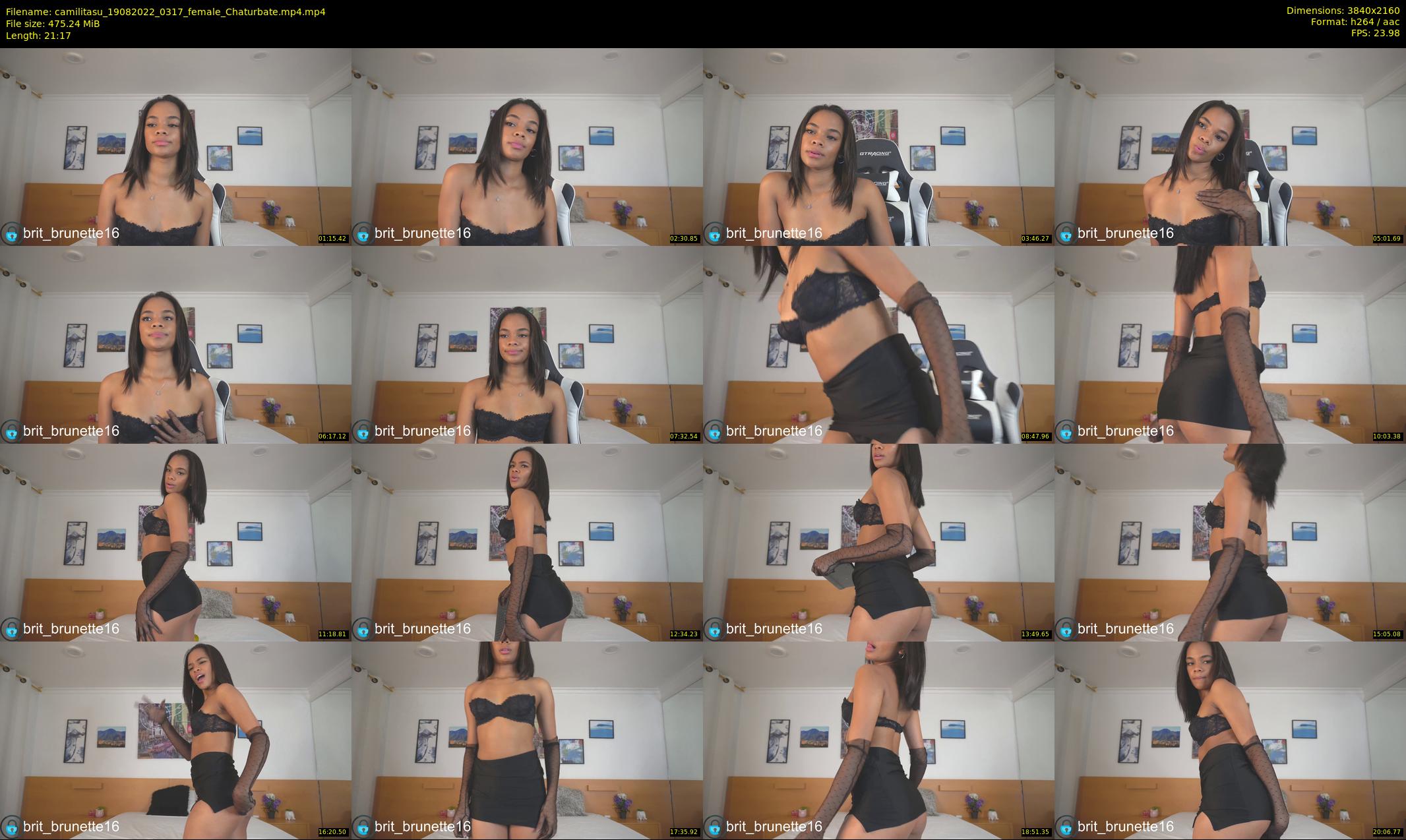 camilitasu — 22 minute Chaturbate female cam show recording, 4K, Aug 19, 2022