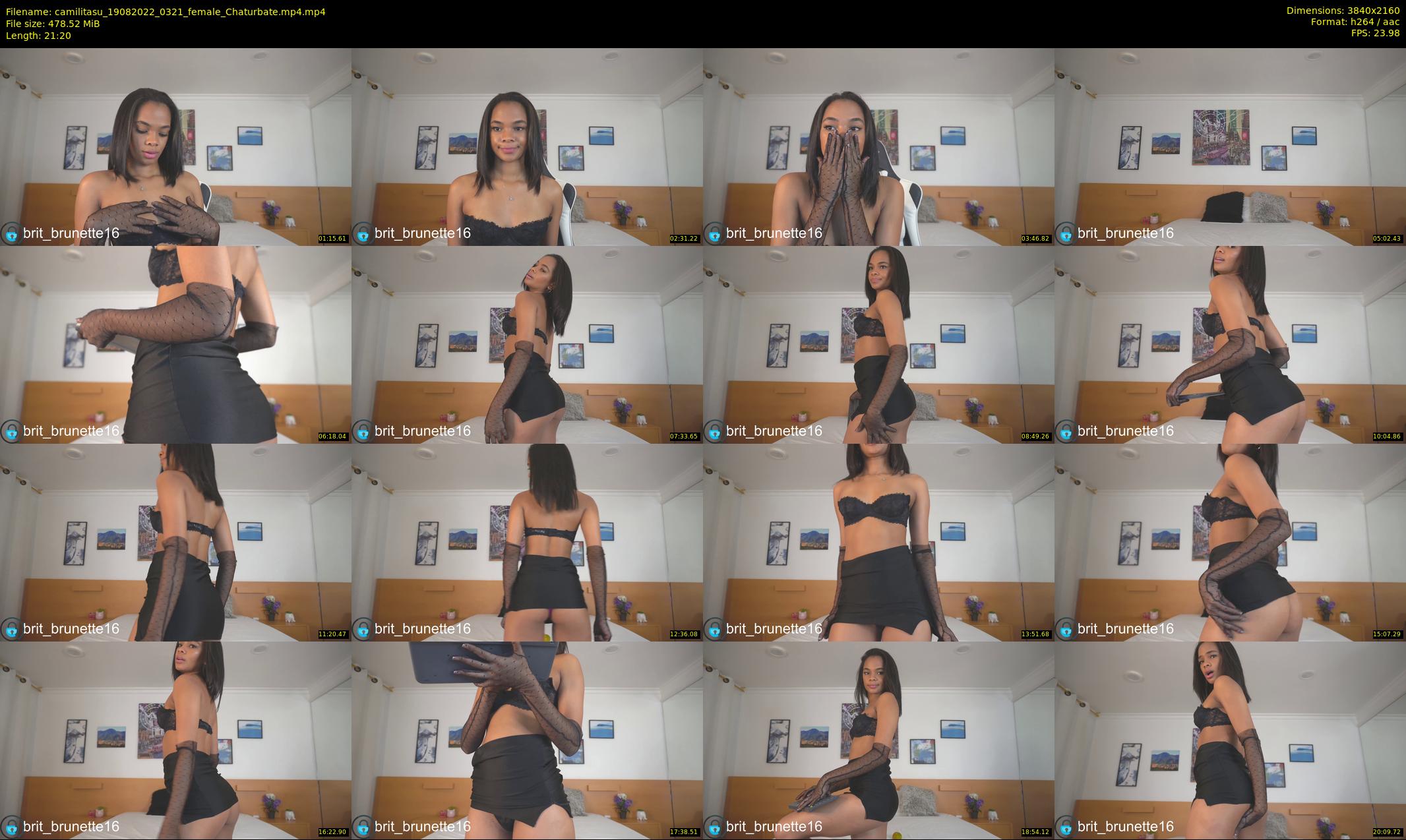camilitasu — 22 minute Chaturbate female cam show recording, 4K, Aug 19, 2022