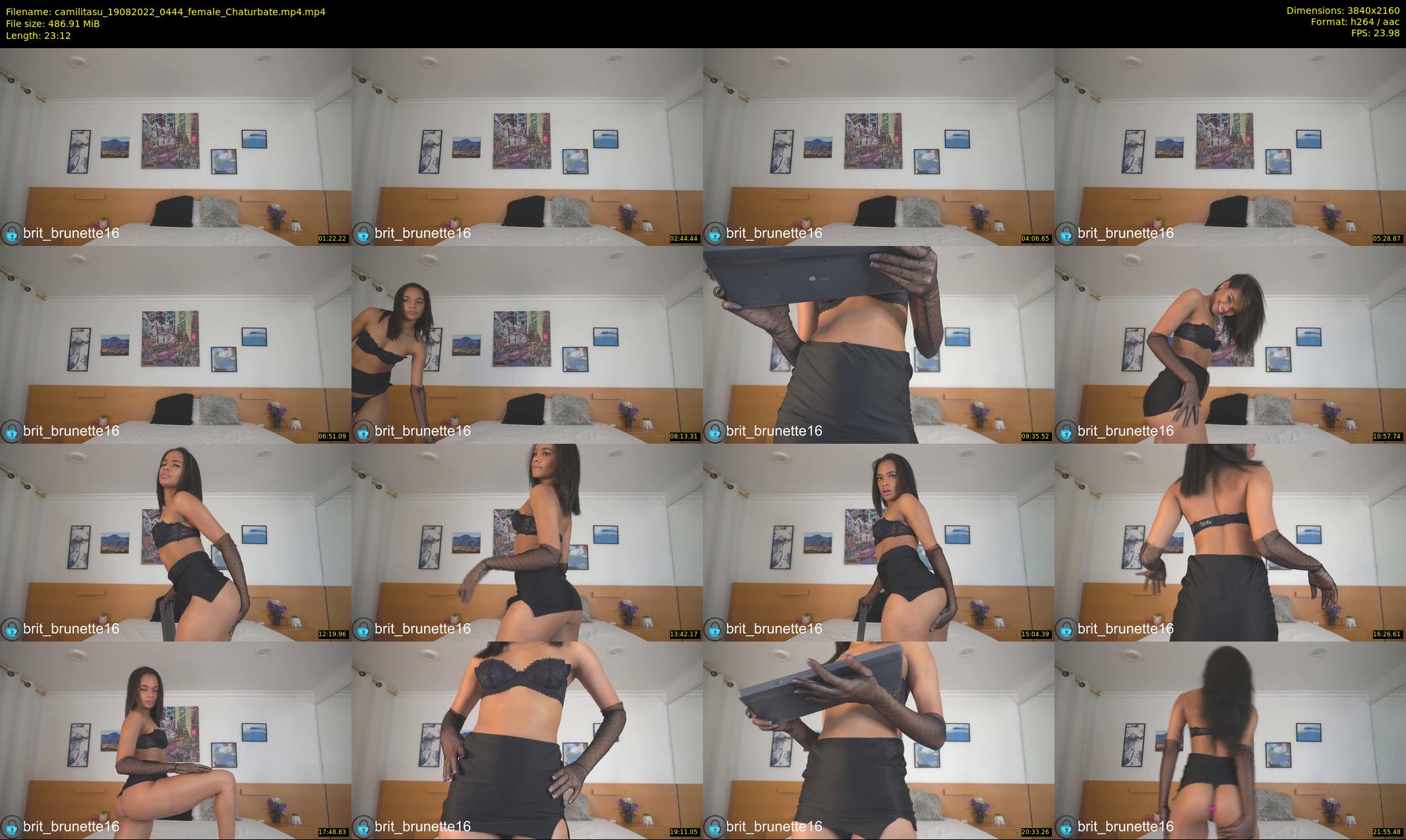 camilitasu — 24 minute Chaturbate female cam show recording, 4K, Aug 19, 2022