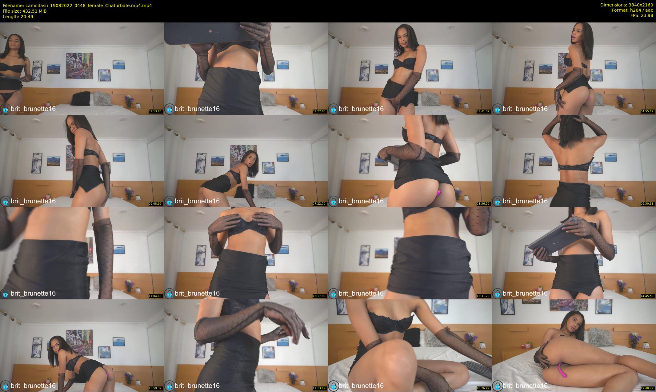 camilitasu — 21 minute Chaturbate female cam show recording, 4K, Aug 19, 2022