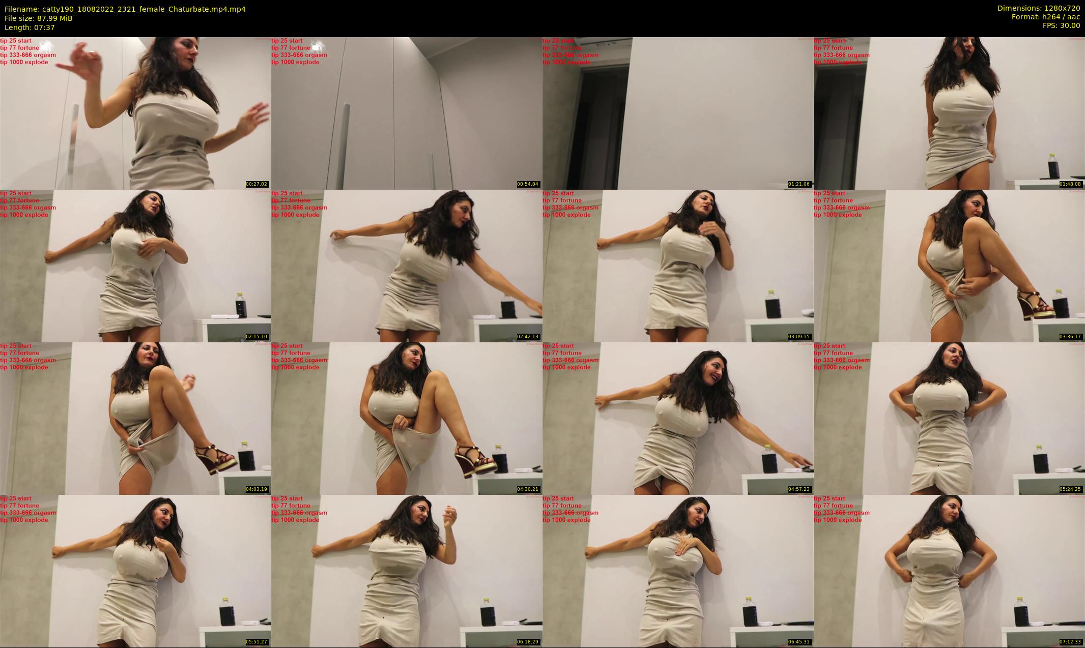 catty190 — 8 minute Chaturbate female cam show recording, 720p, Aug 18, 2022