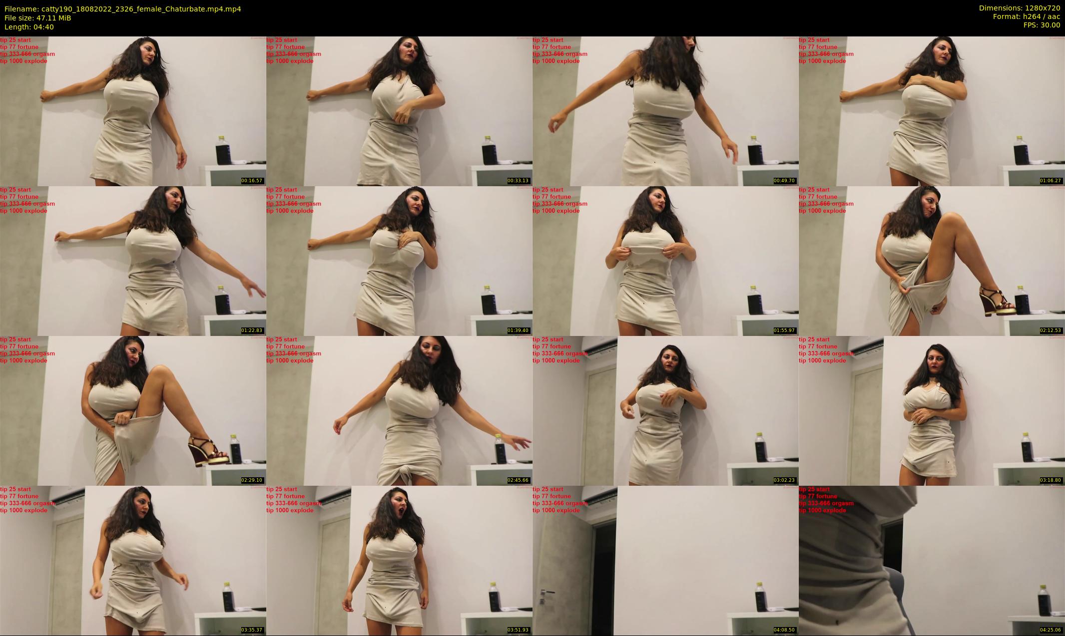 catty190 — 5 minute Chaturbate female cam show recording, 720p, Aug 18, 2022