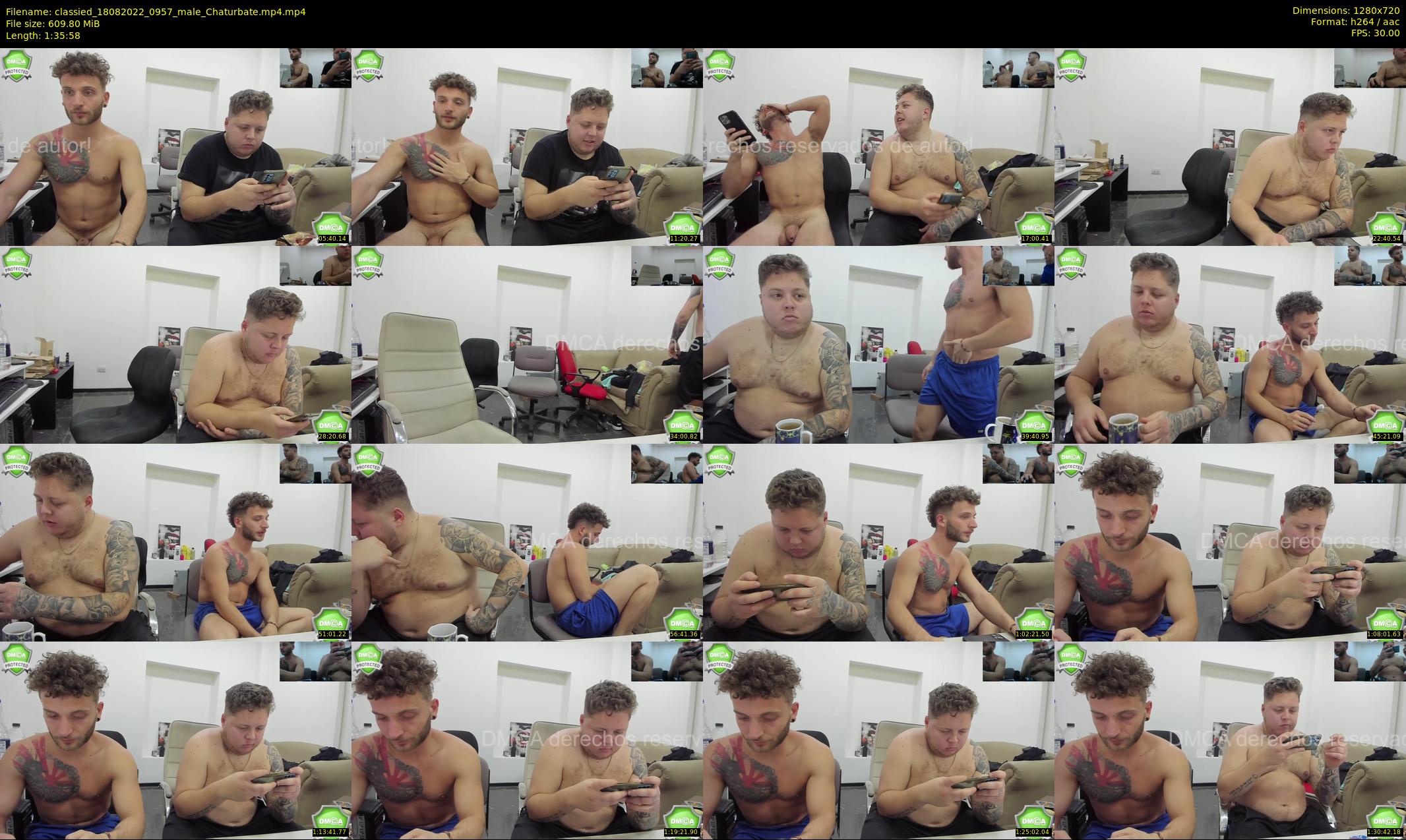 classied — 96 minute Chaturbate male cam show recording, 720p, Aug 18, 2022