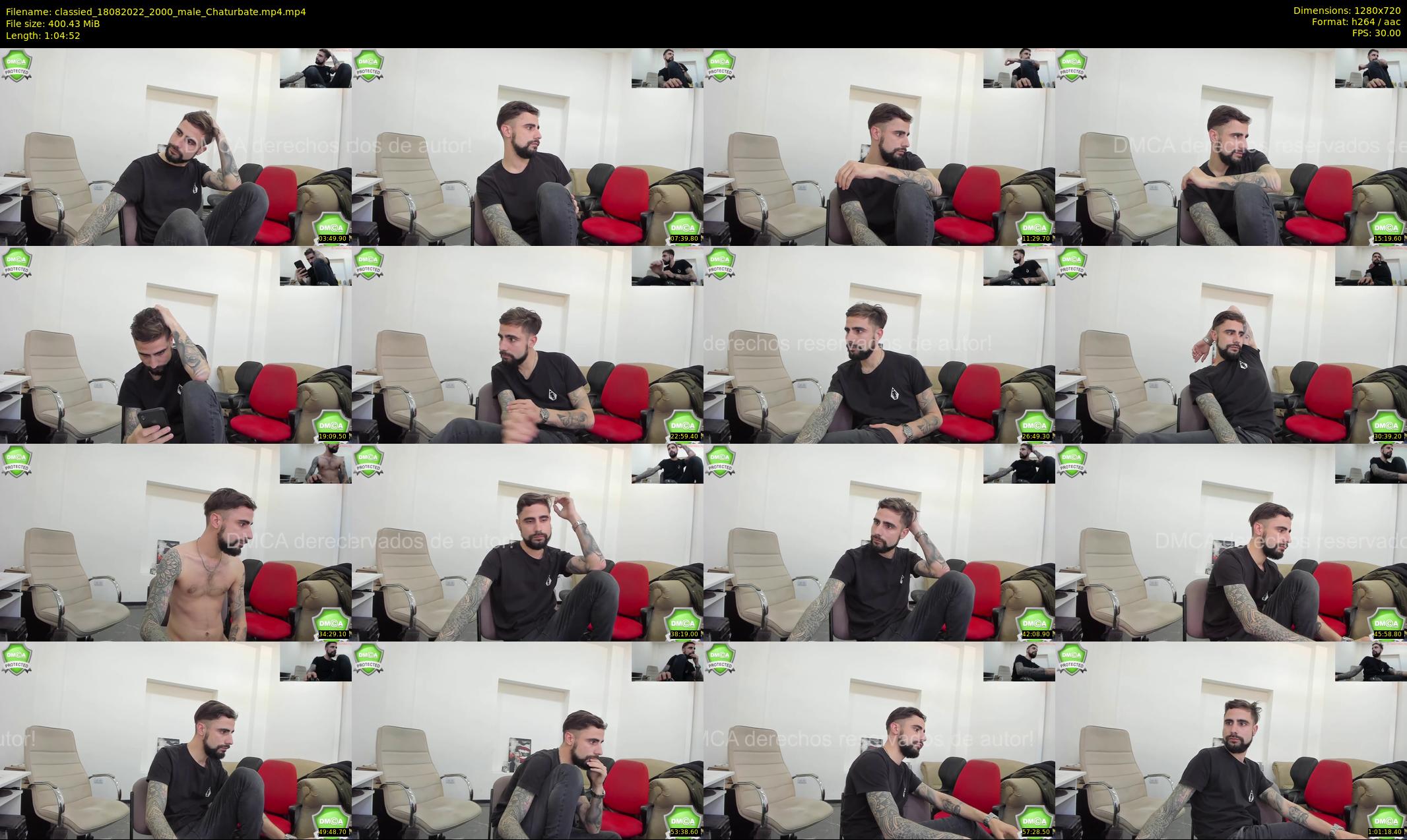 classied — 65 minute Chaturbate male cam show recording, 720p, Aug 18, 2022