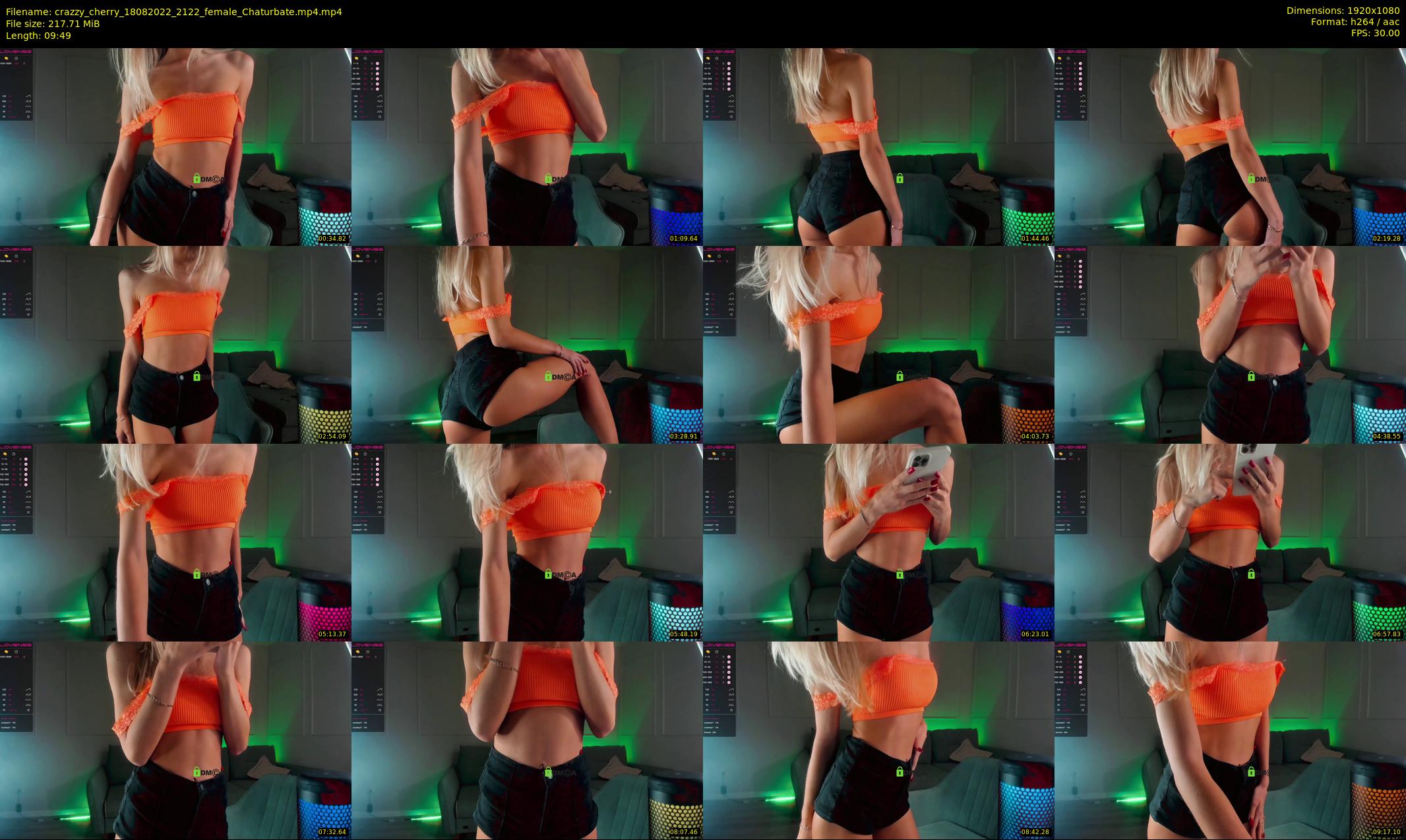 crazzy_cherry — 10 minute Chaturbate female cam show recording, 1080p, Aug 18, 2022