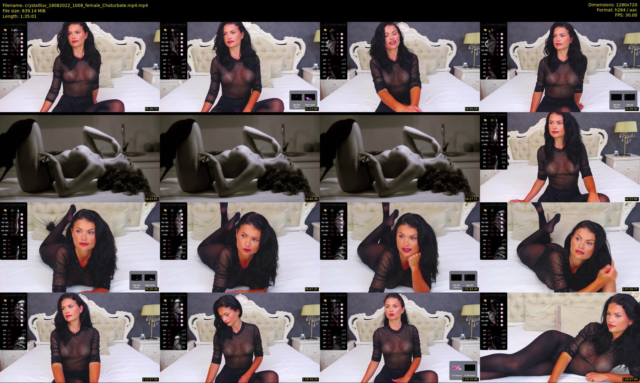 crystallluv — 96 minute Chaturbate female cam show recording, 720p, Aug 18, 2022