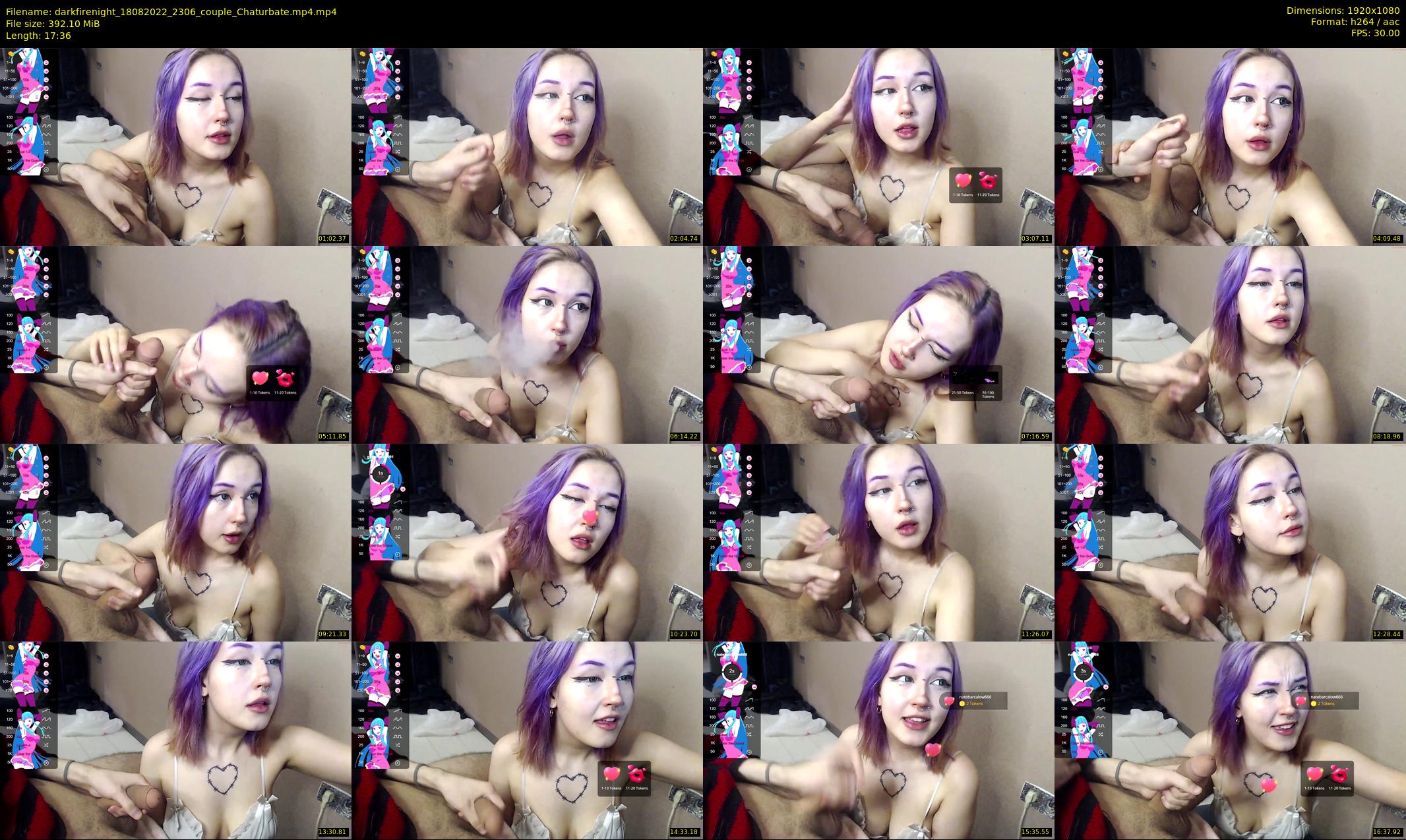 darkfirenight — 18 minute Chaturbate couple cam show recording, 1080p, Aug 18, 2022