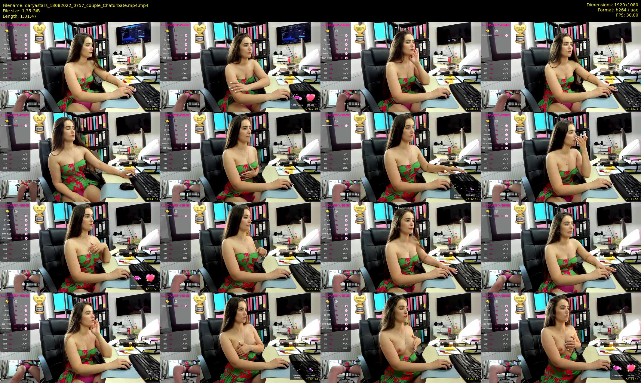 daryastars — 62 minute Chaturbate couple cam show recording, 1080p, Aug 18, 2022