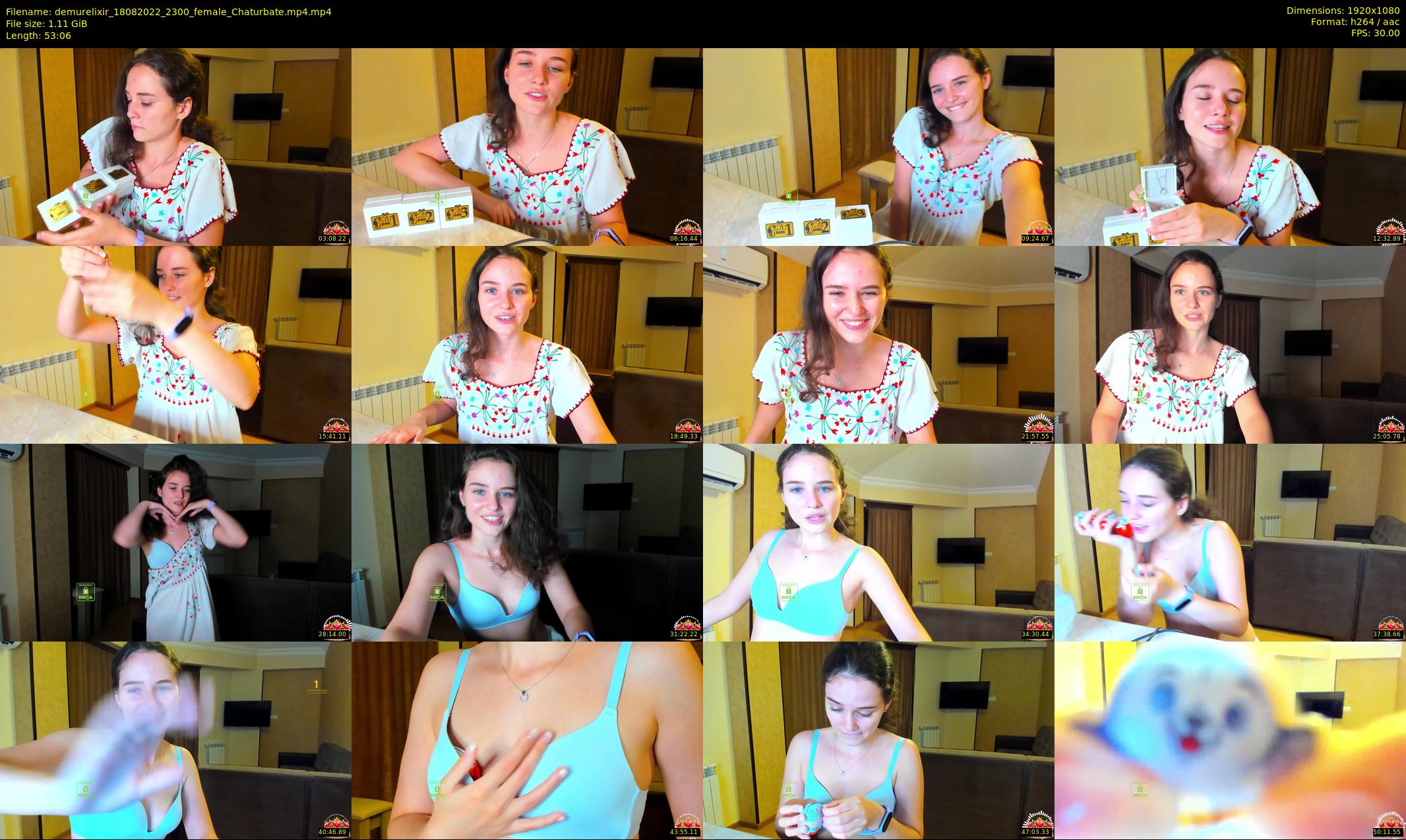 demurelixir — 54 minute Chaturbate female cam show recording, 1080p, Aug 18, 2022