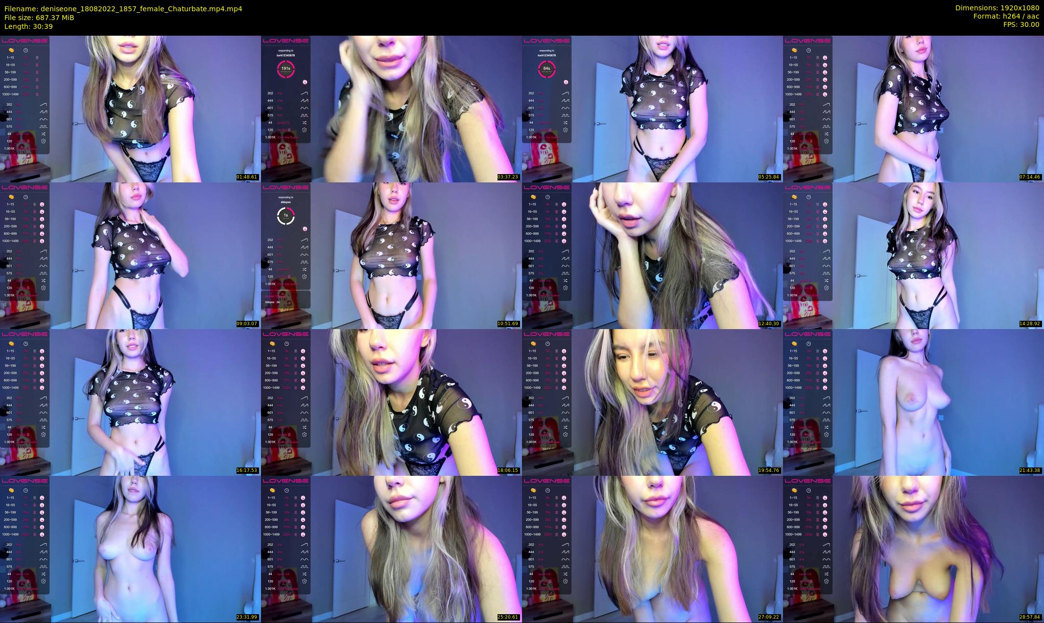 deniseone — 31 minute Chaturbate female cam show recording, 1080p, Aug 18, 2022