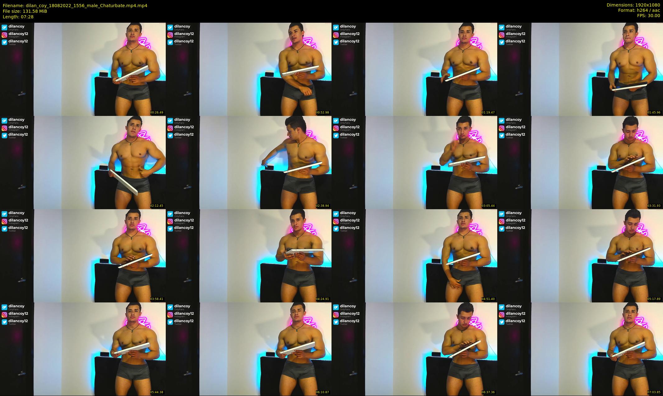 dilan_coy — 8 minute Chaturbate male cam show recording, 1080p, Aug 18, 2022