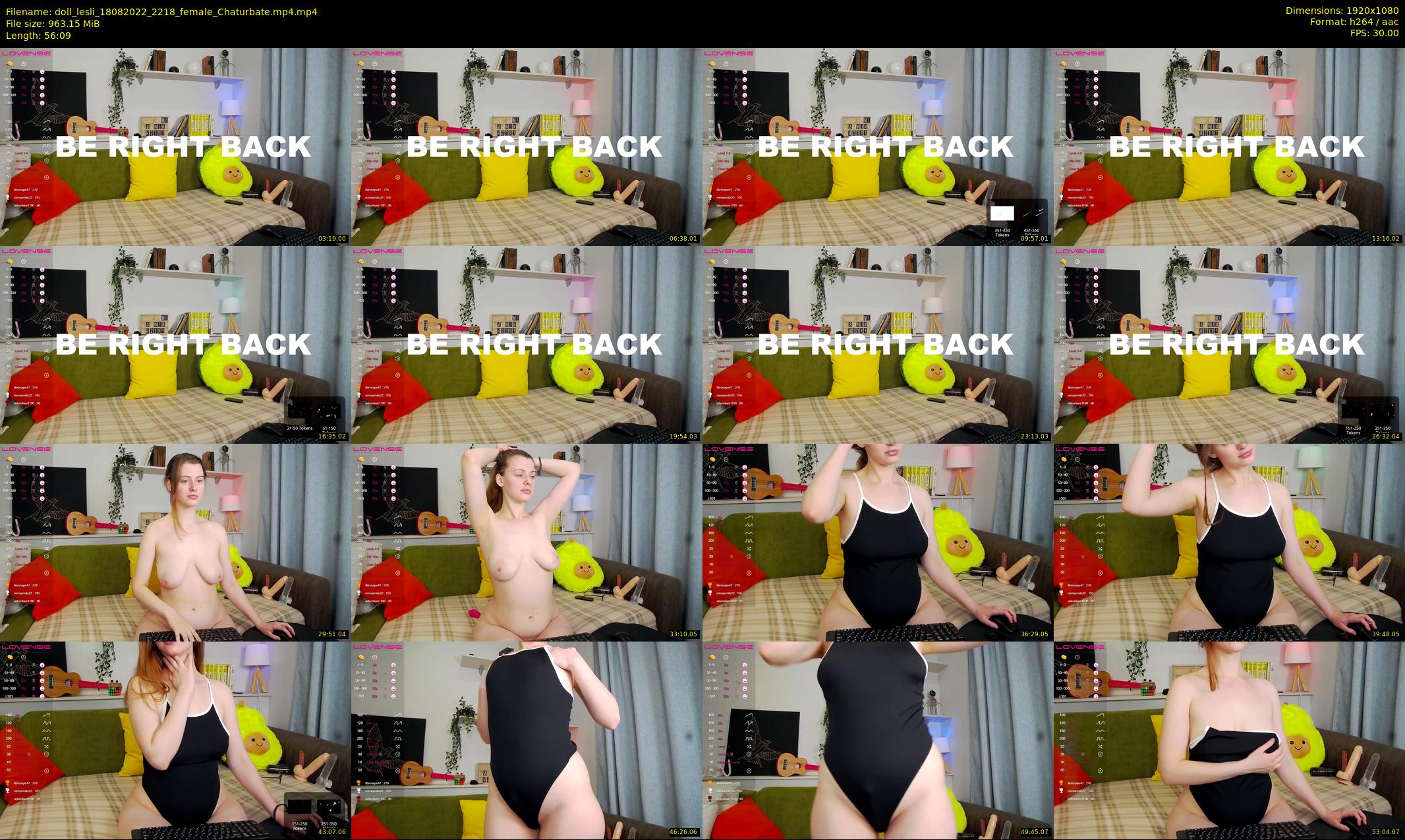 doll_lesli — 57 minute Chaturbate female cam show recording, 1080p, Aug 18, 2022