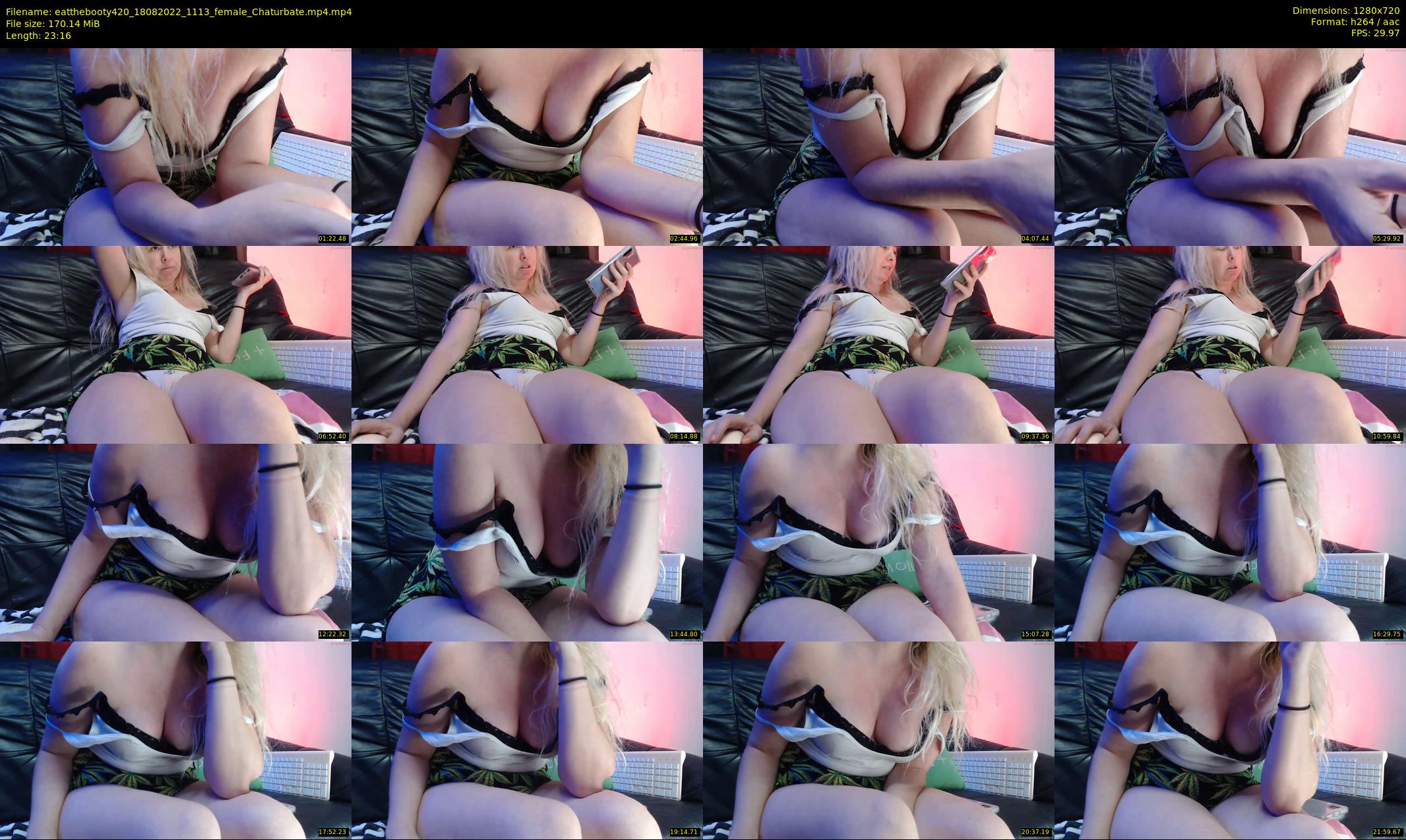 eatthebooty420 — 24 minute Chaturbate female cam show recording, 720p, Aug 18, 2022