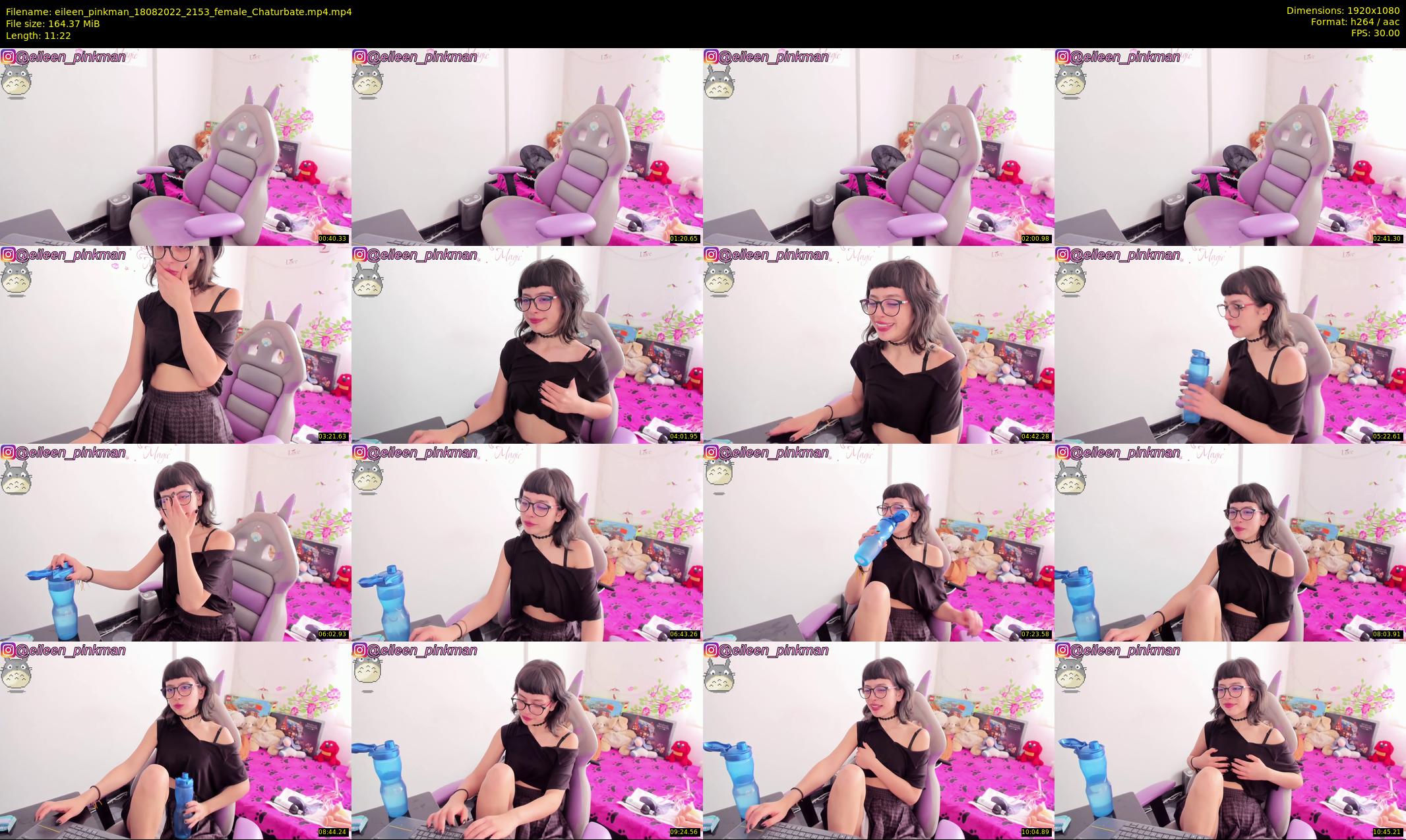 eileen_pinkman — 12 minute Chaturbate female cam show recording, 1080p, Aug 18, 2022