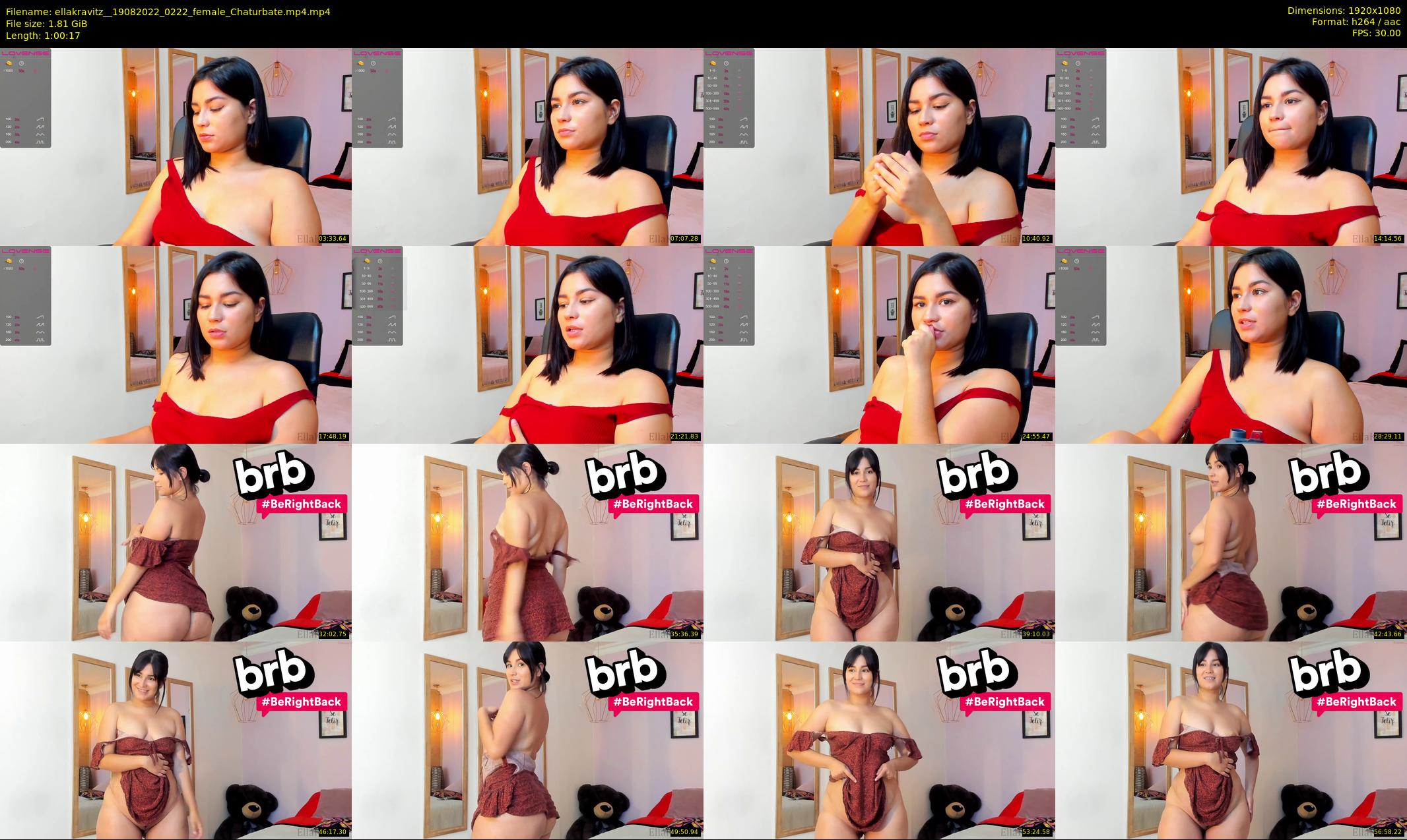 ellakravitz_ — 61 minute Chaturbate female cam show recording, 1080p, Aug 19, 2022