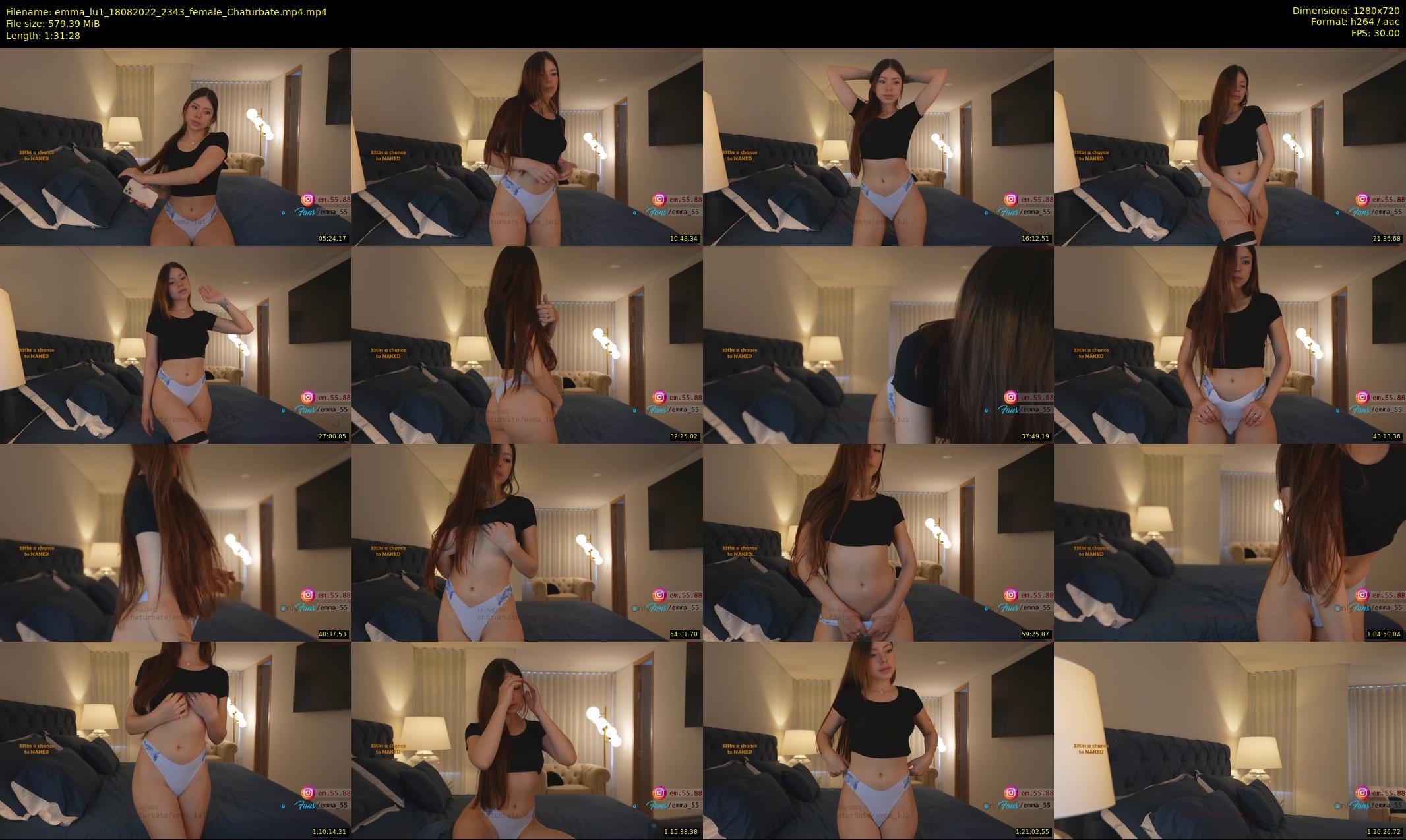 emma_lu1 — 92 minute Chaturbate female cam show recording, 720p, Aug 18, 2022