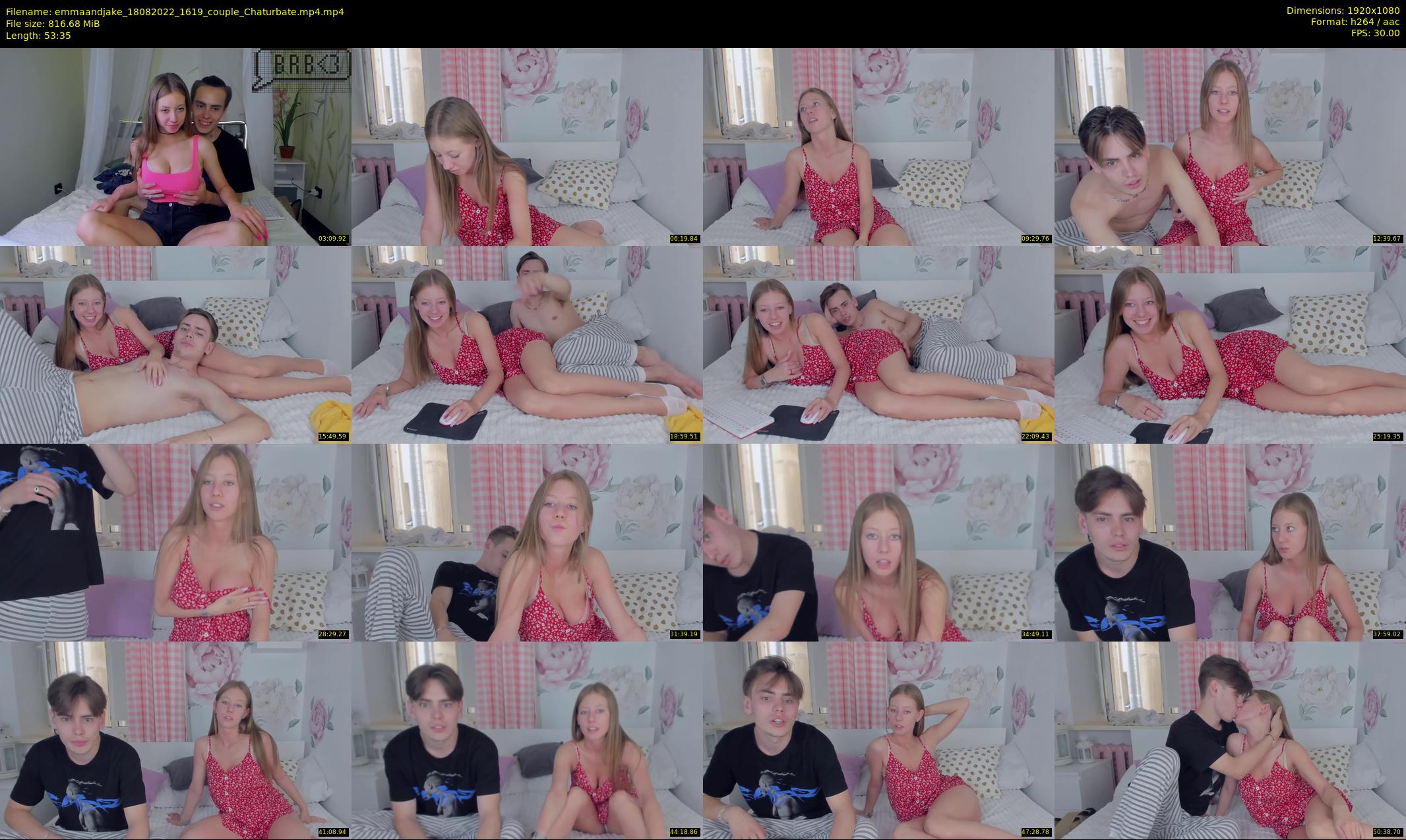 emmaandjake — 54 minute Chaturbate couple cam show recording, 1080p, Aug 18, 2022