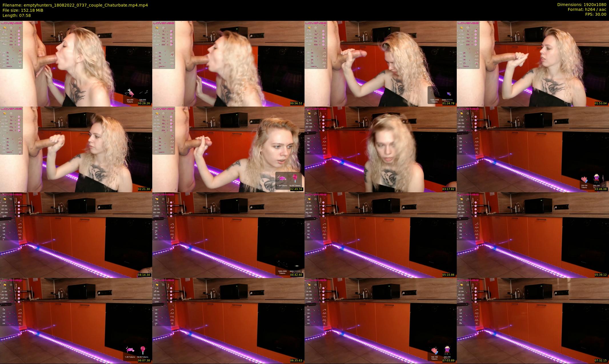 emptyhunters — 8 minute Chaturbate couple cam show recording, 1080p, Aug 18, 2022