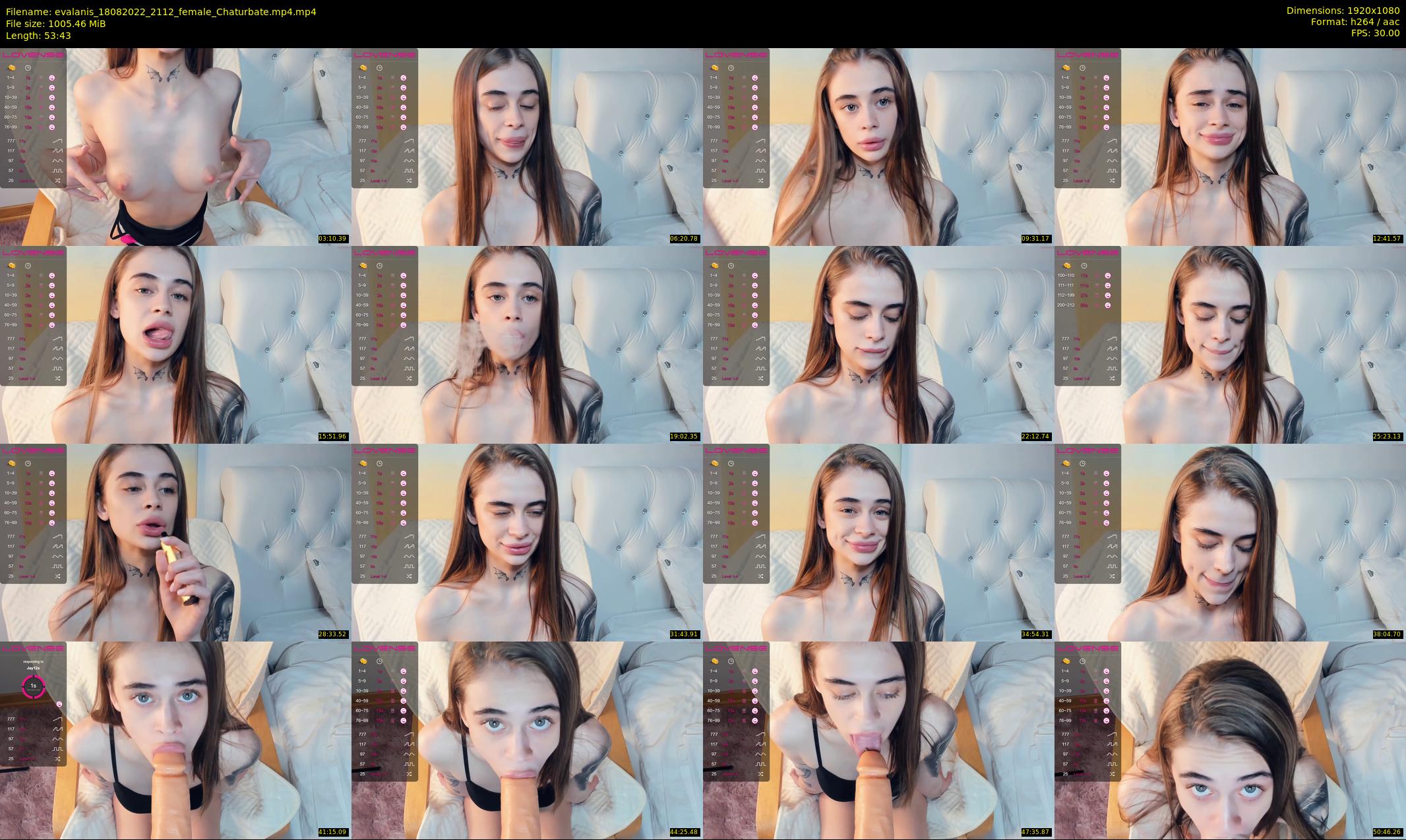 evalanis — 54 minute Chaturbate couple cam show recording, 1080p, Aug 18, 2022
