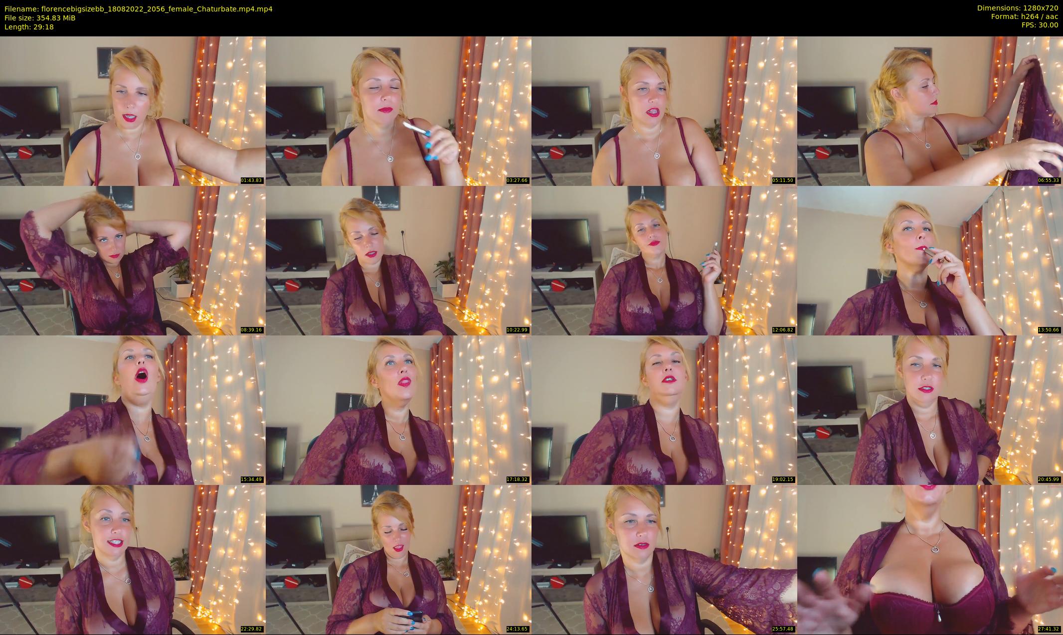 florencebigsizebb — 30 minute Chaturbate female cam show recording, 720p, Aug 18, 2022