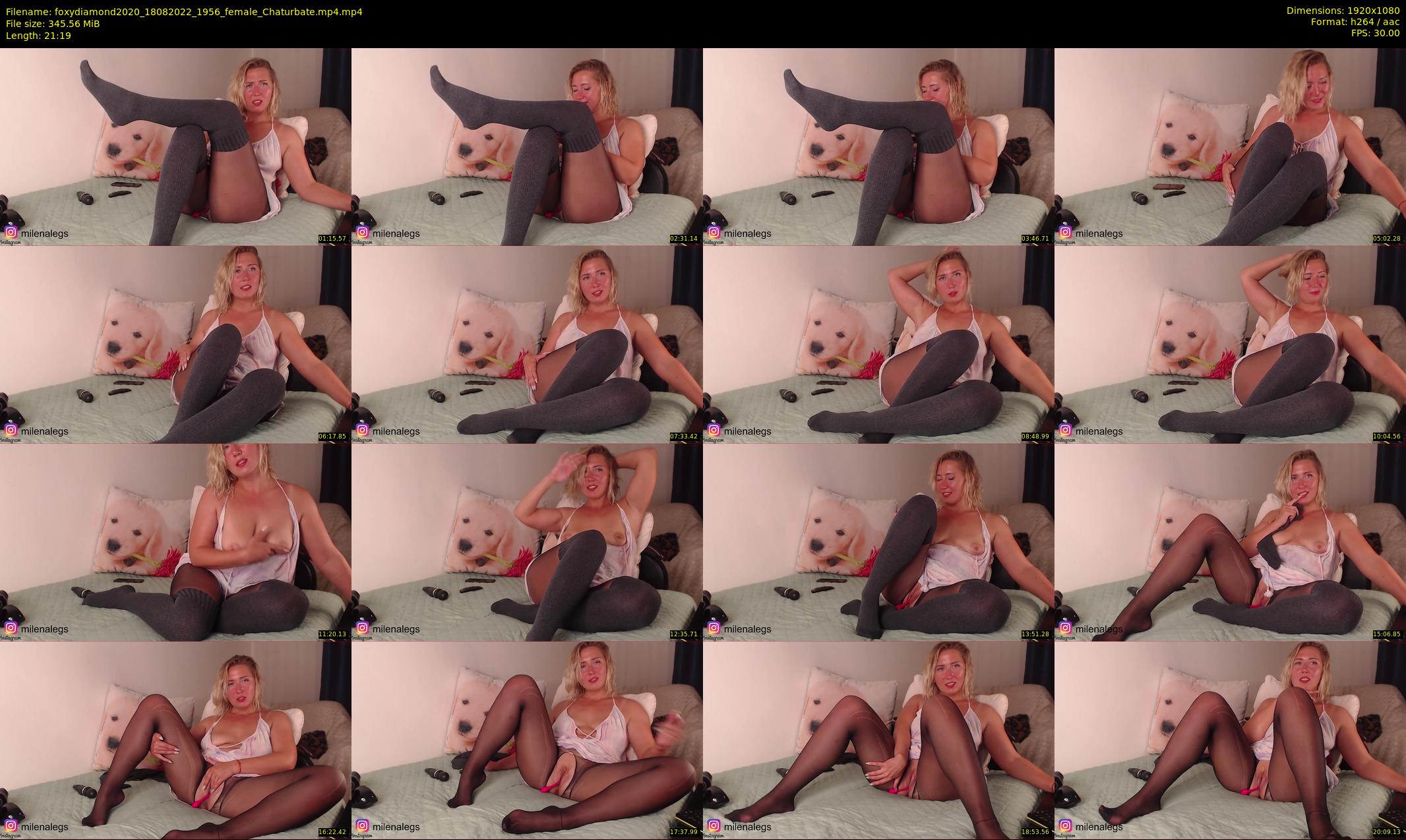 foxydiamond2020 — 22 minute Chaturbate female cam show recording, 1080p, Aug 18, 2022