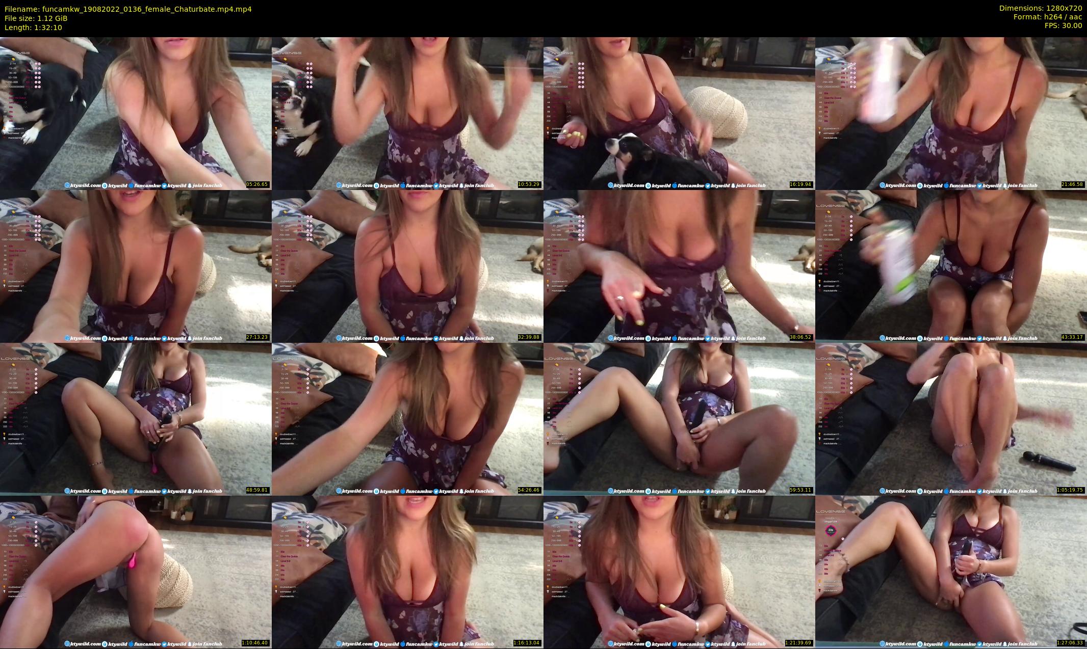 funcamkw — 93 minute Chaturbate female cam show recording, 720p, Aug 19, 2022