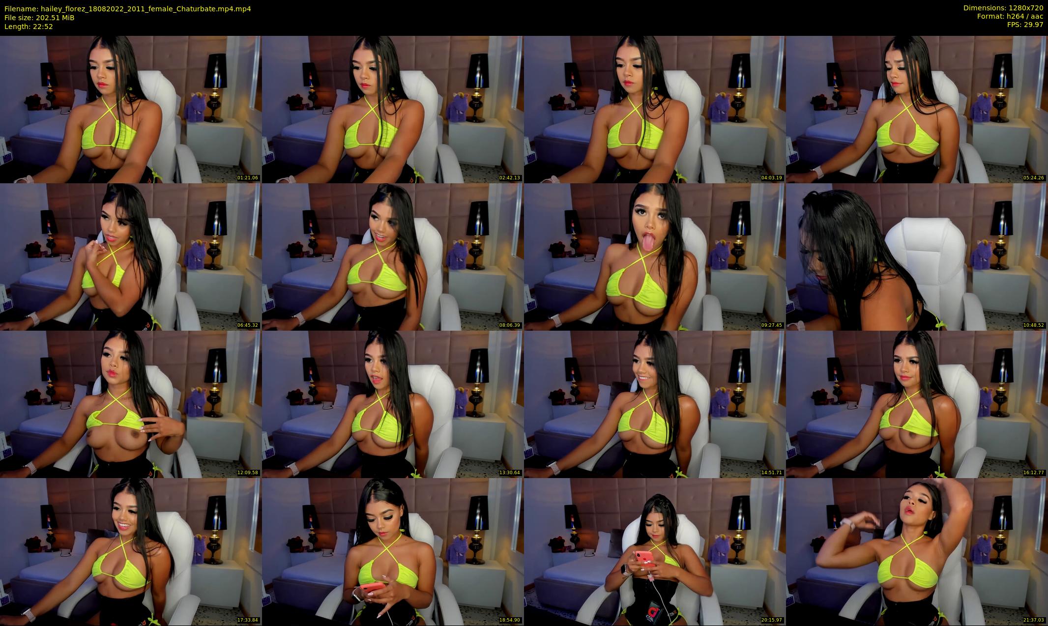 hailey_florez — 23 minute Chaturbate female cam show recording, 720p, Aug 18, 2022